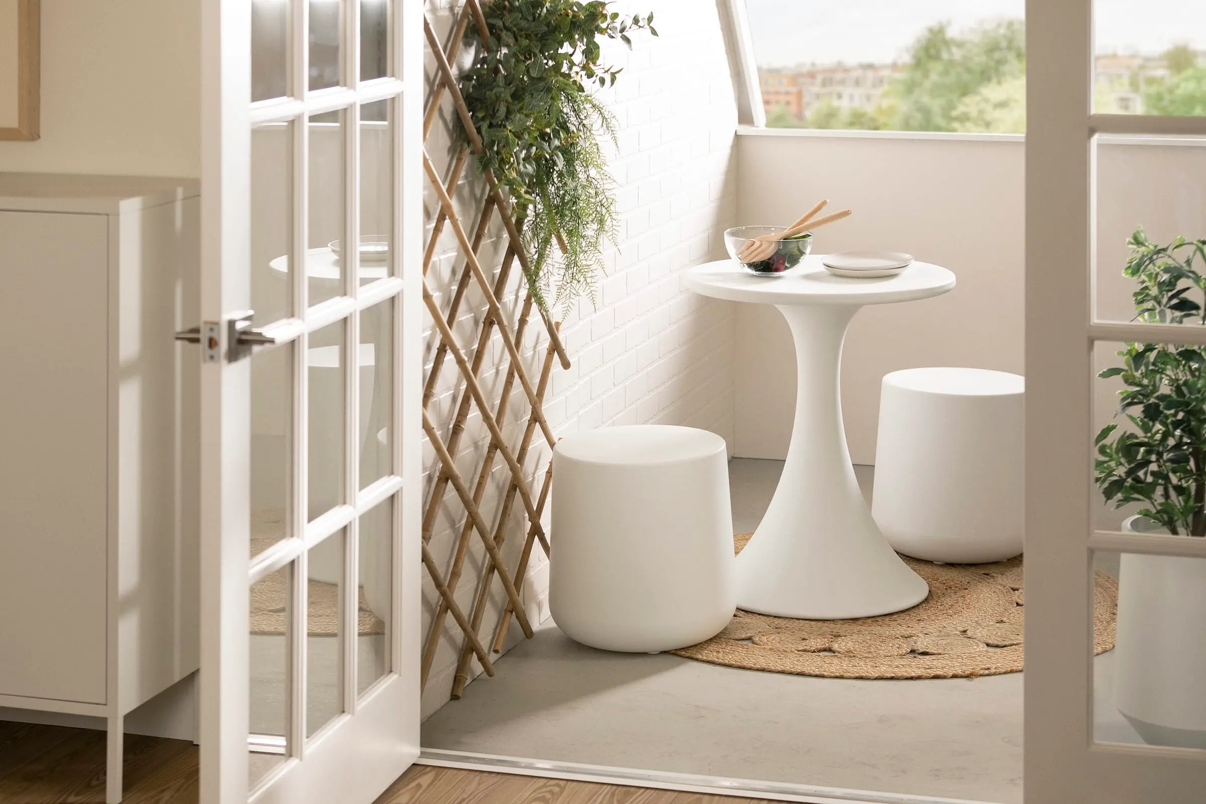 15000 Dalya White Outdoor Bistro Table - South Shore-3