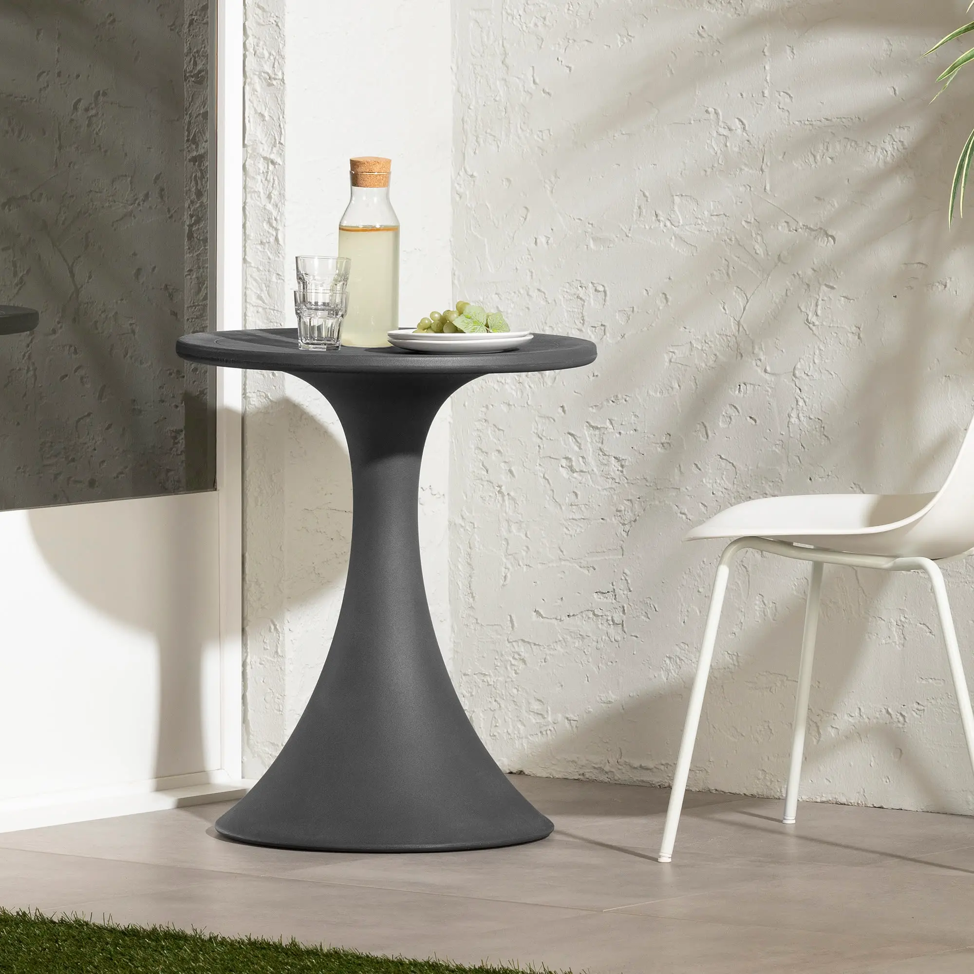 15002 Dalya Dark Gray  Outdoor Bistro Table-2