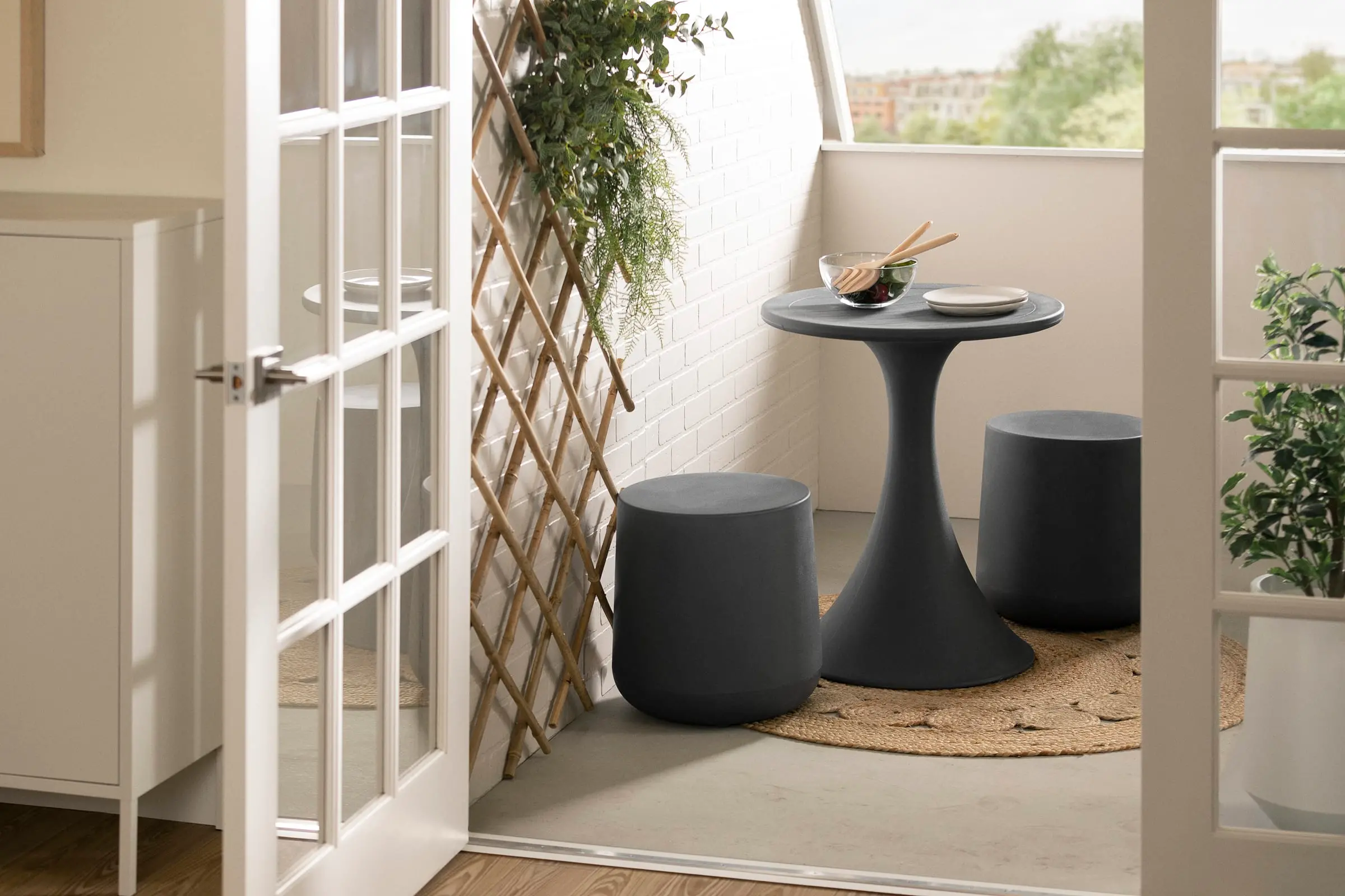 15002 Dalya Dark Gray  Outdoor Bistro Table-8