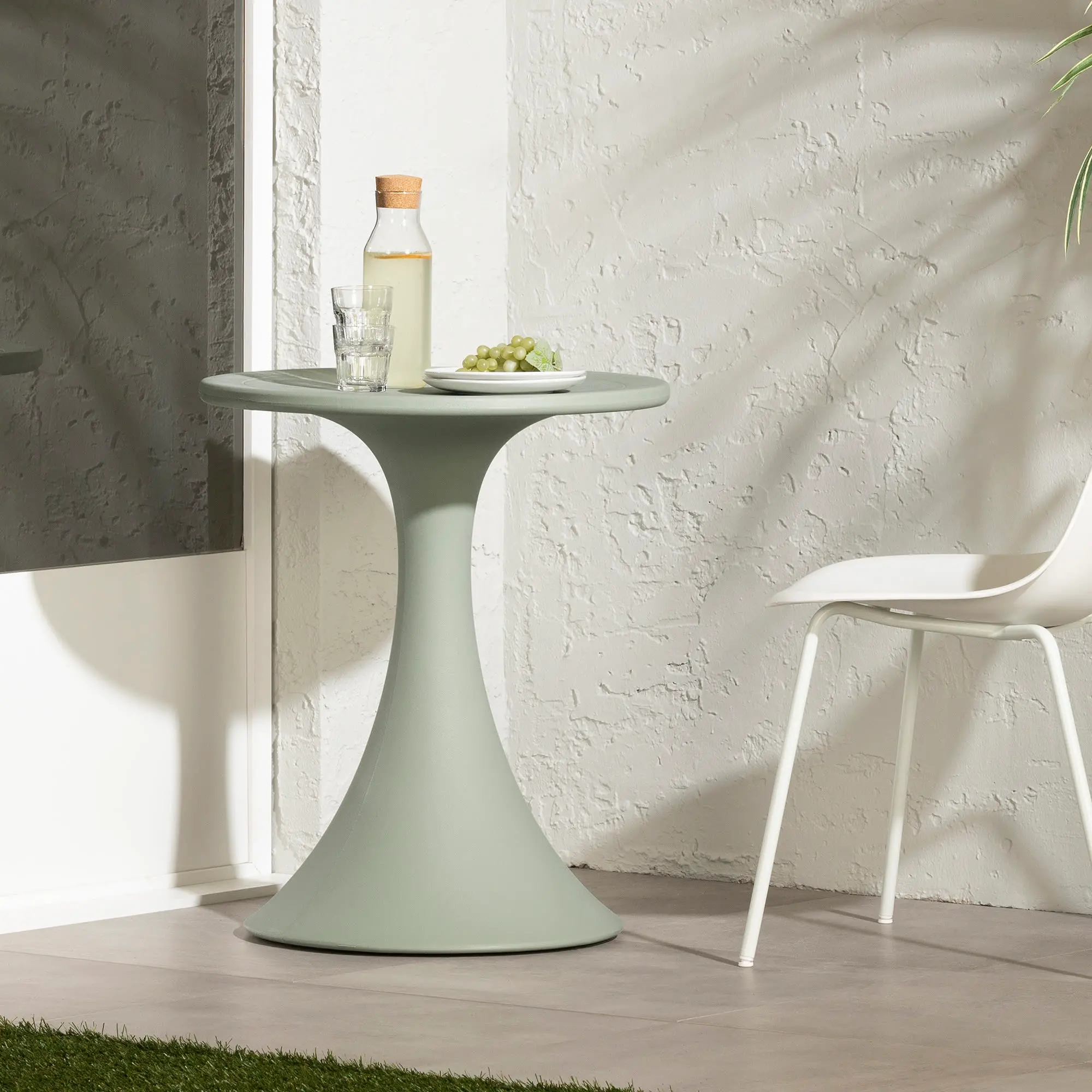 15003 Dalya Sage Green Outdoor Bistro Table - South Shore-2