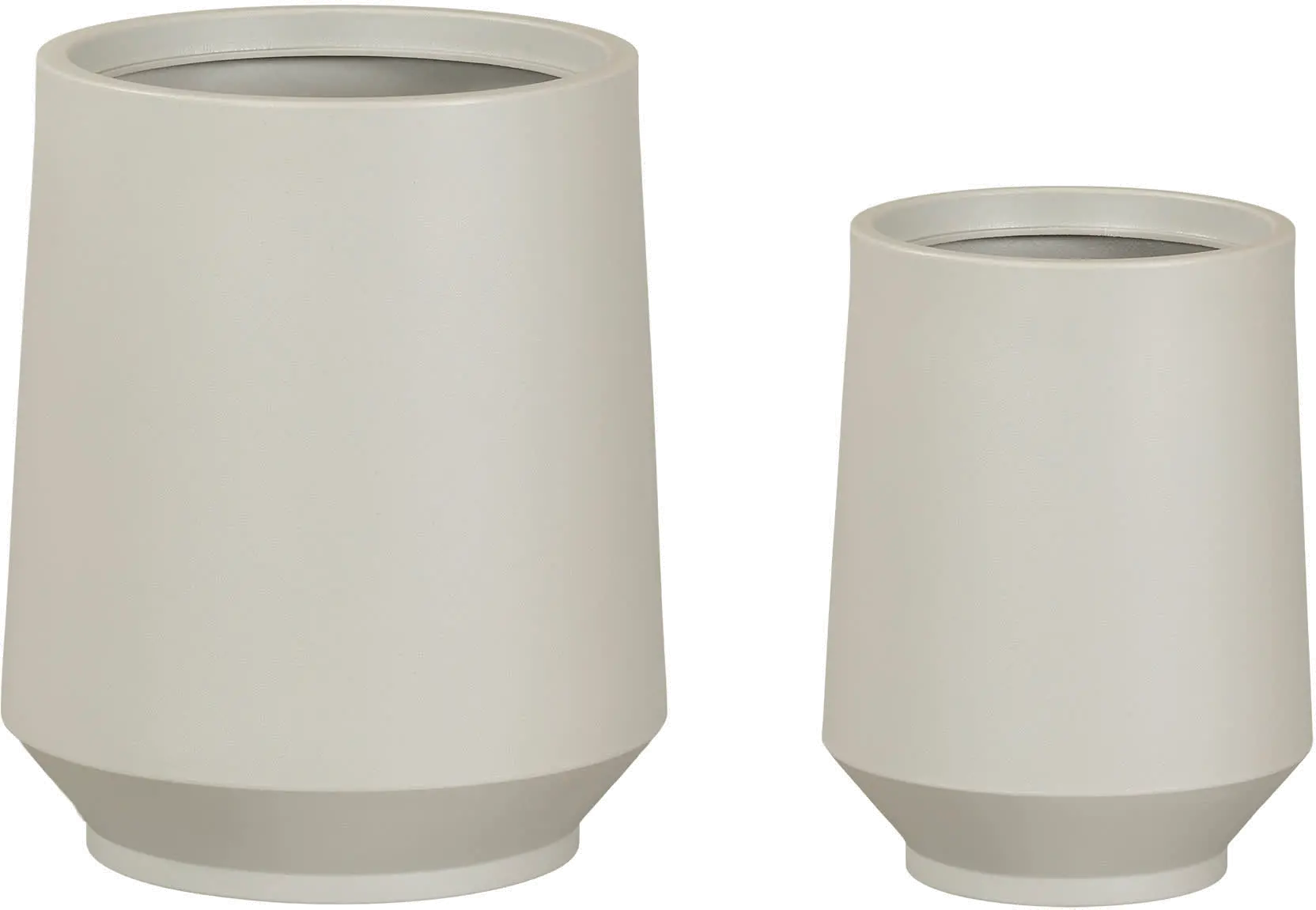 15017 Dalya Greige Planters, Set of 2 - South Shore-1