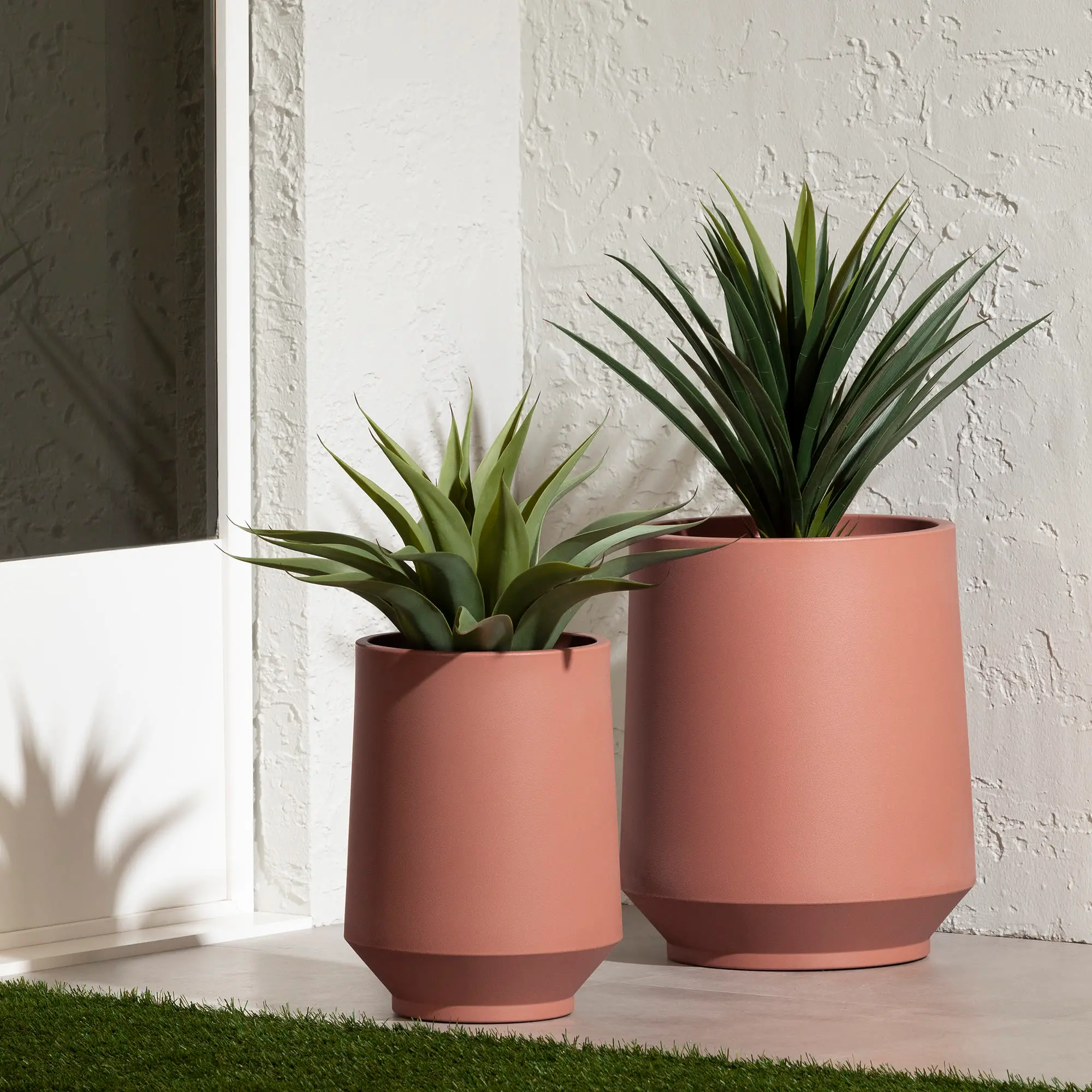 15018 Dalya Burnt Orange Planters, Set of 2 - South Shore-2