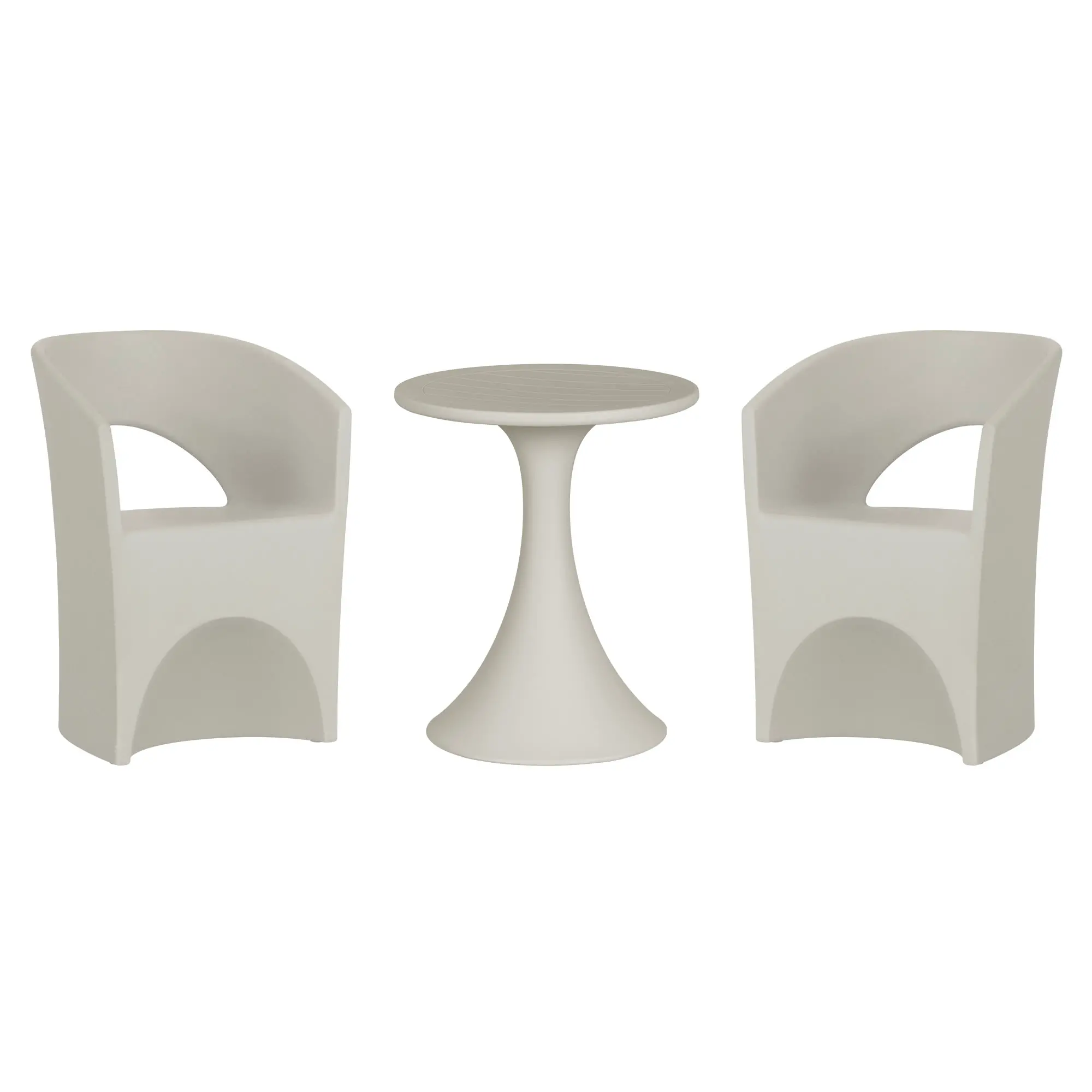 15235 Dalya Gray 3 Piece Outdoor Bistro Set-1