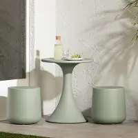 15241 Dalya Sage Green 3-Piece Outdoor Bistro Set - South Shore