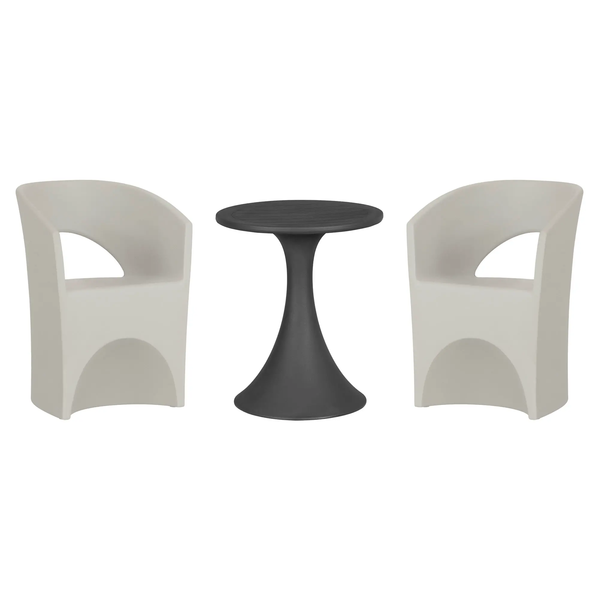 15242 Dalya 3-Piece Gray Outdoor Bistro Set-1