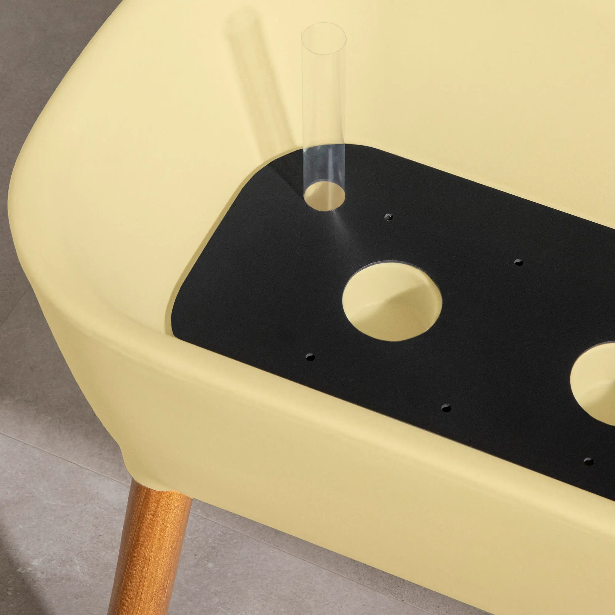 15327 Dalya Light Yellow Raised Planter - South Shore-3