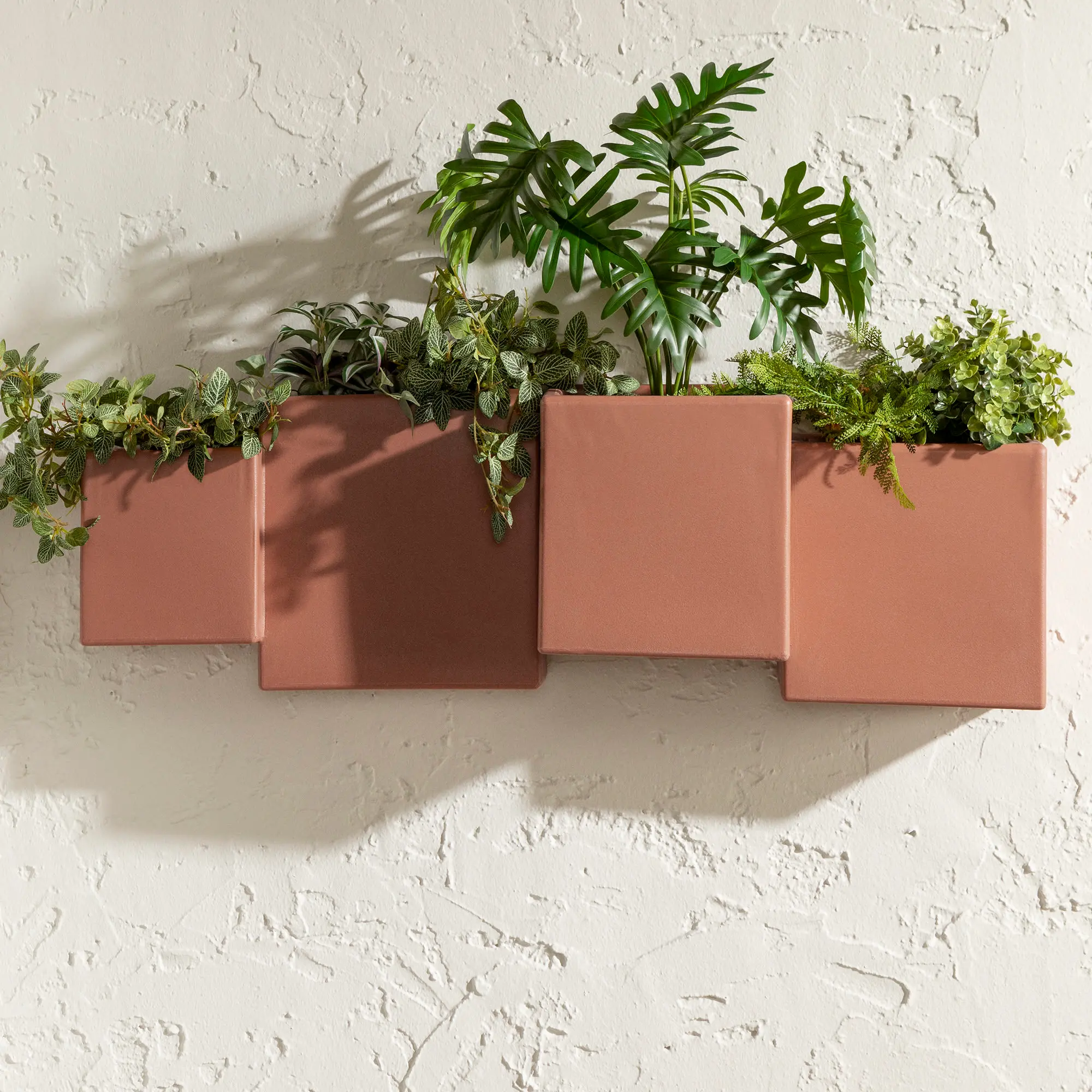 15330 Dalya Burnt Orange Wall Planters, Set of 2 - South Shore-2