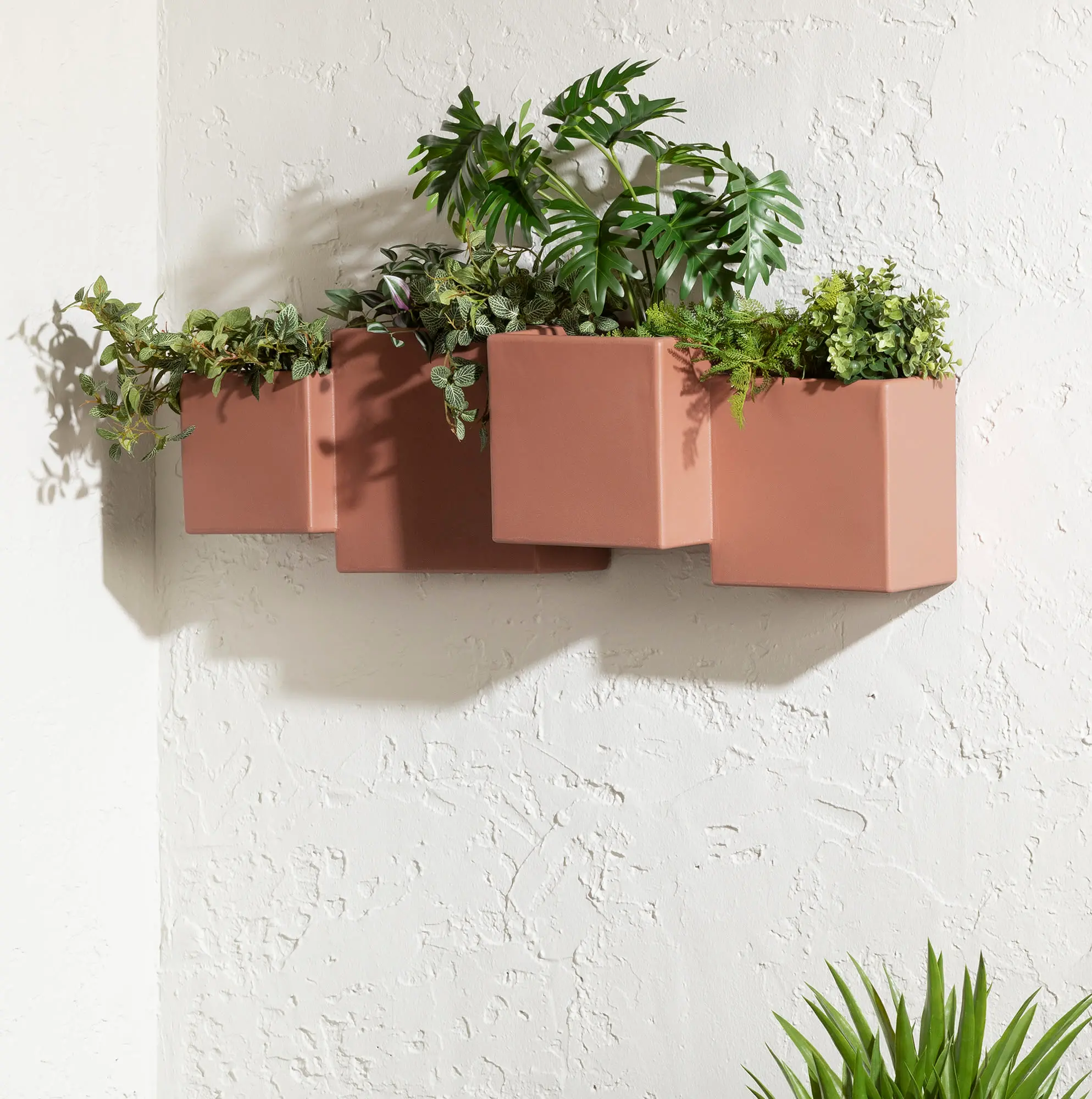 15330 Dalya Burnt Orange Wall Planters, Set of 2 - South Shore-3