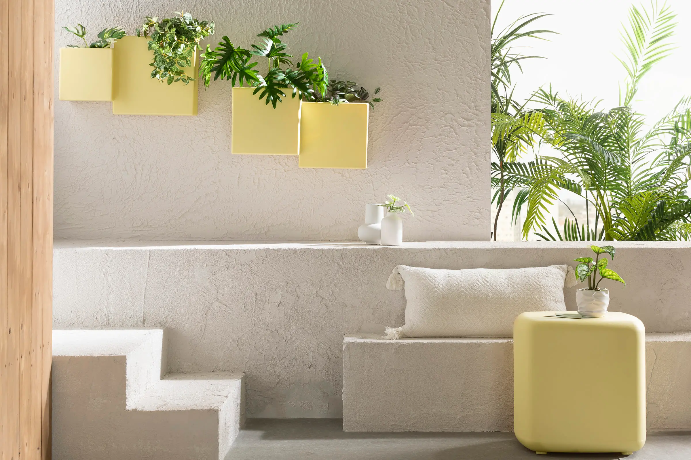 15333 Dalya Yellow Outdoor Side Table - South Shore-3