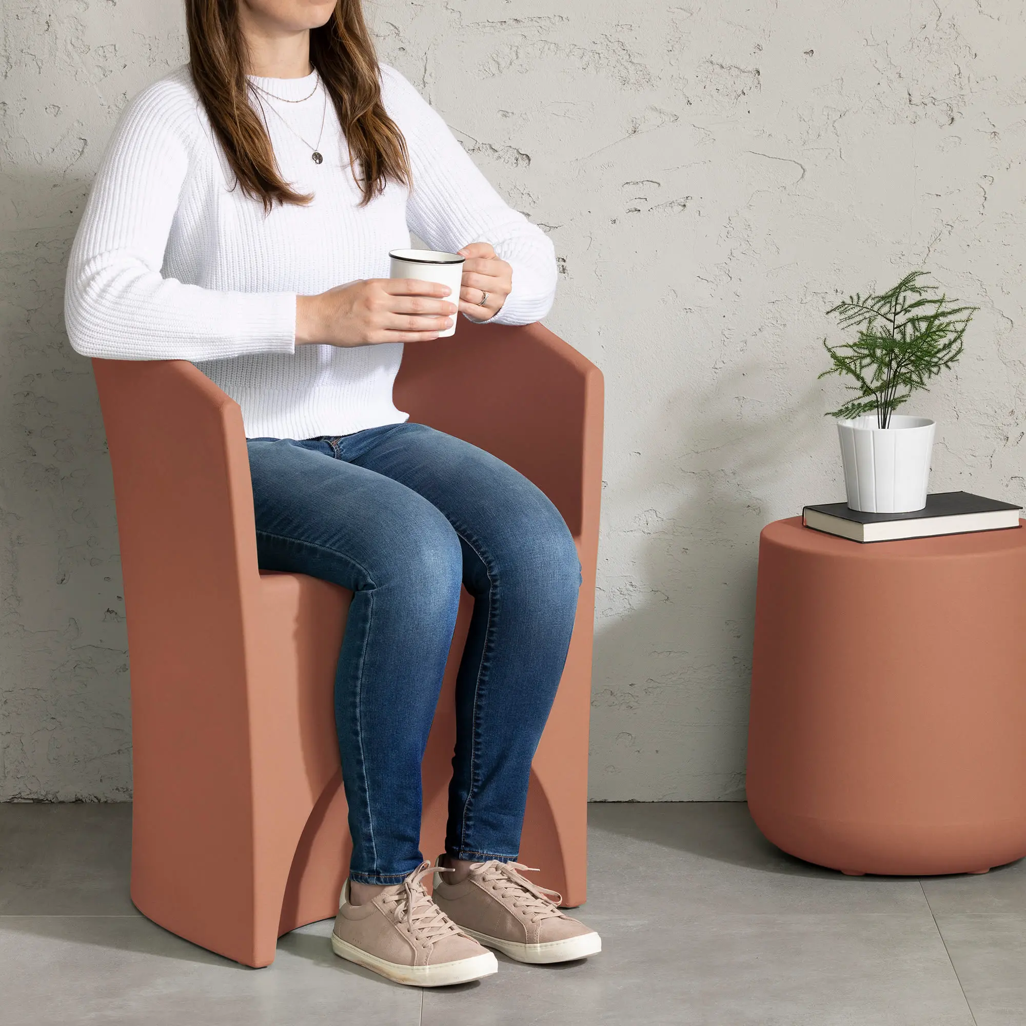 15334 Dalya Burnt Orange Outdoor Patio Chair - South Shore-3