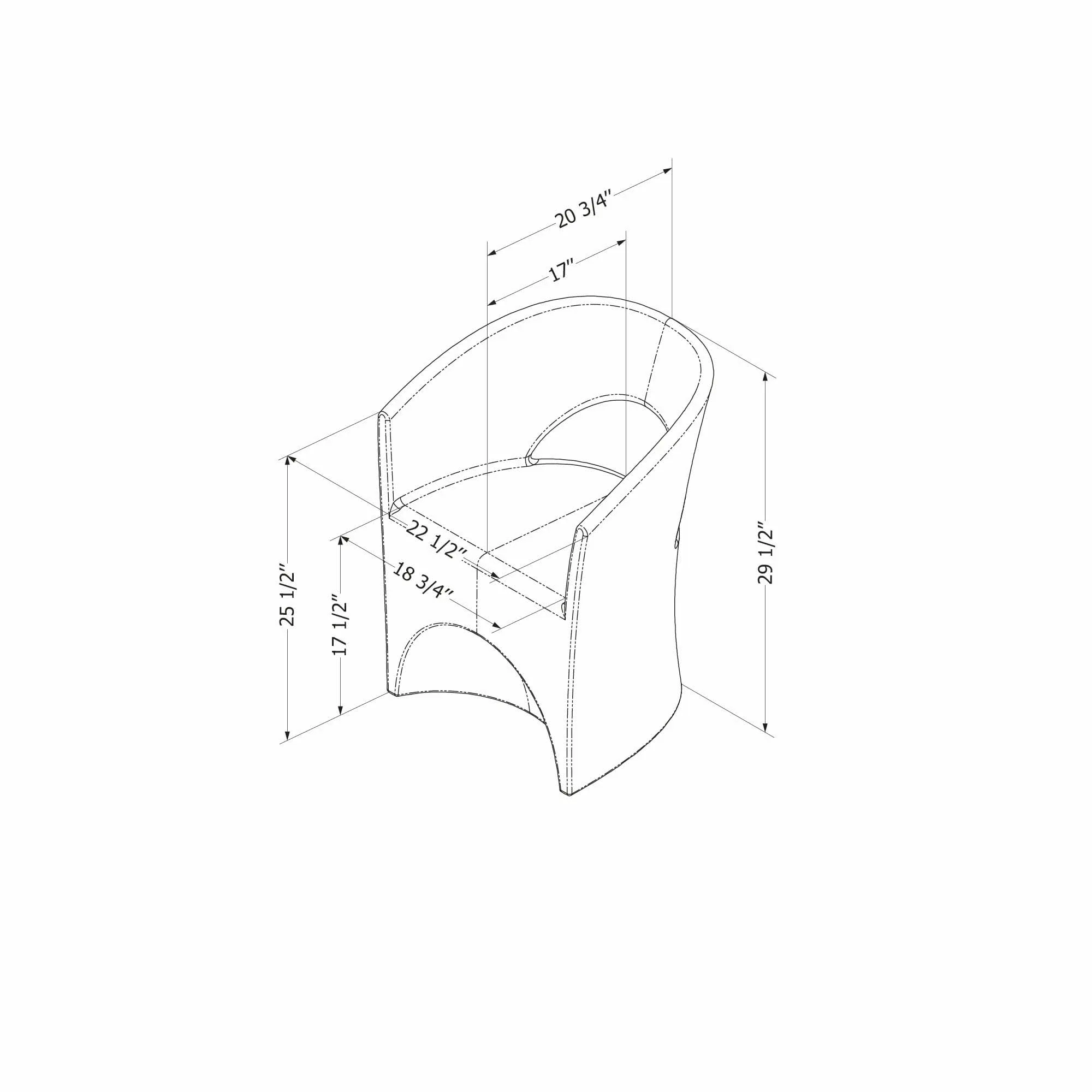 15334 Dalya Burnt Orange Outdoor Patio Chair - South Shore-5