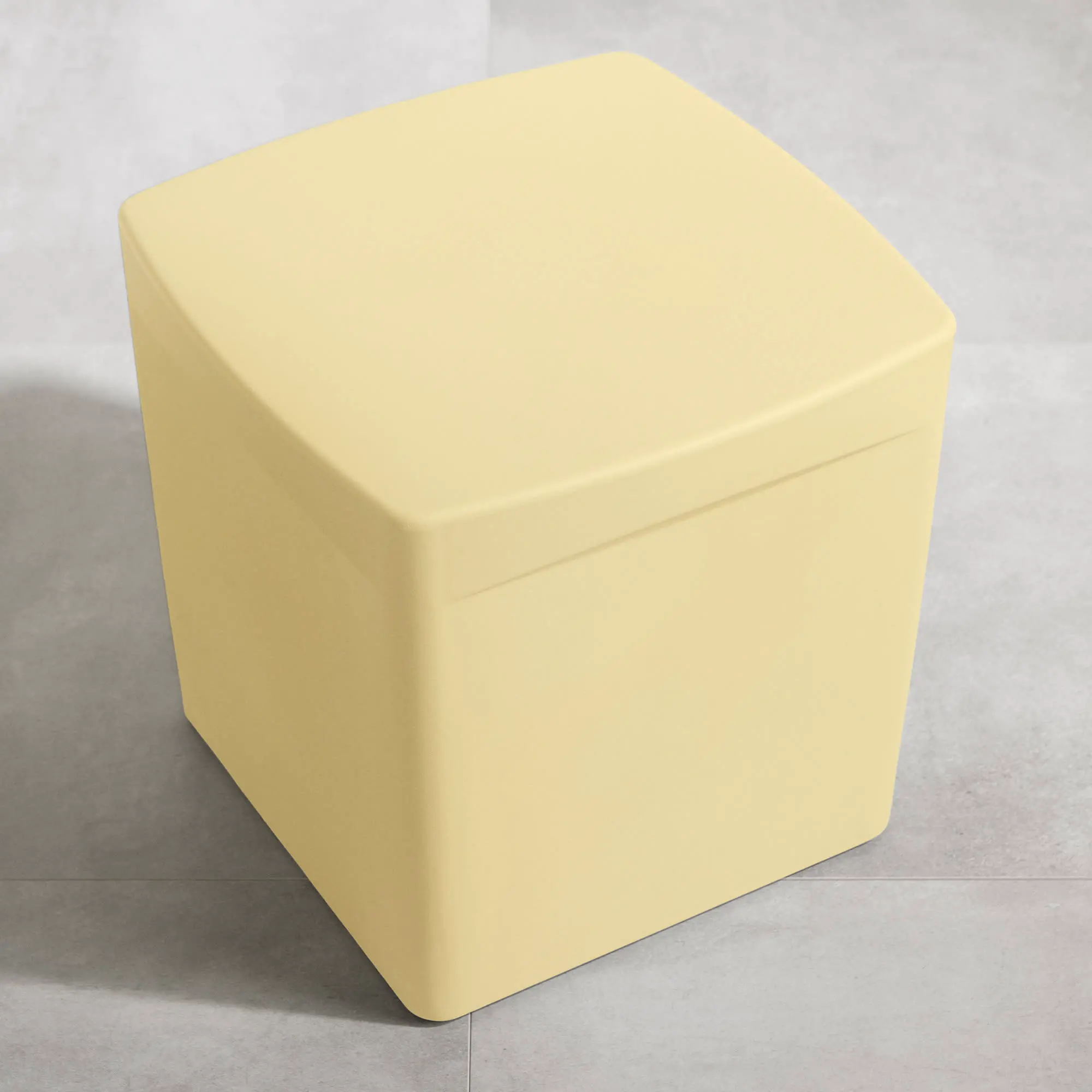 15338 Dalya Light Yellow Square Outdoor Side Table - South Shore-5
