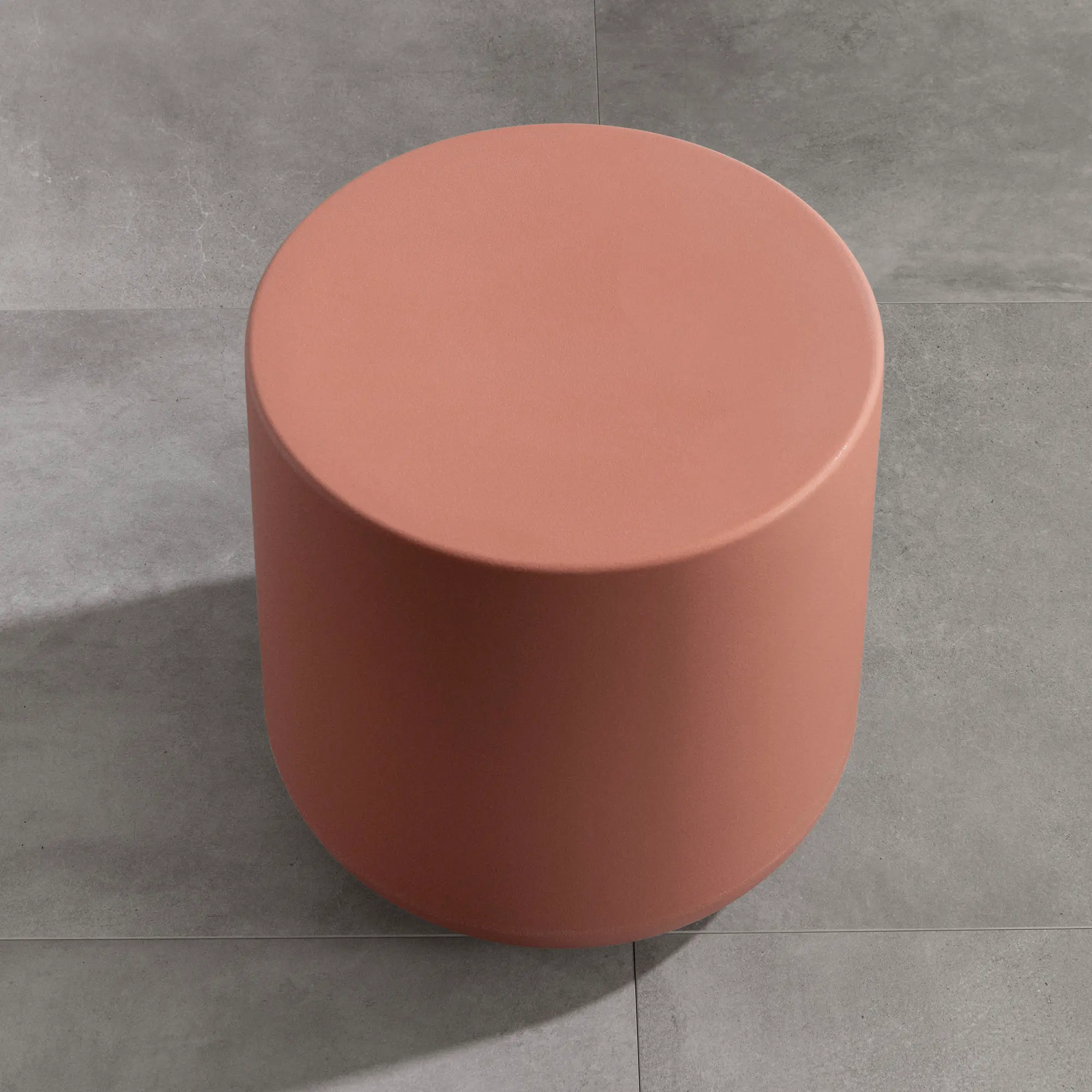 15339 Dalya Burnt Orange Round Outdoor Side Table - South Shore-5