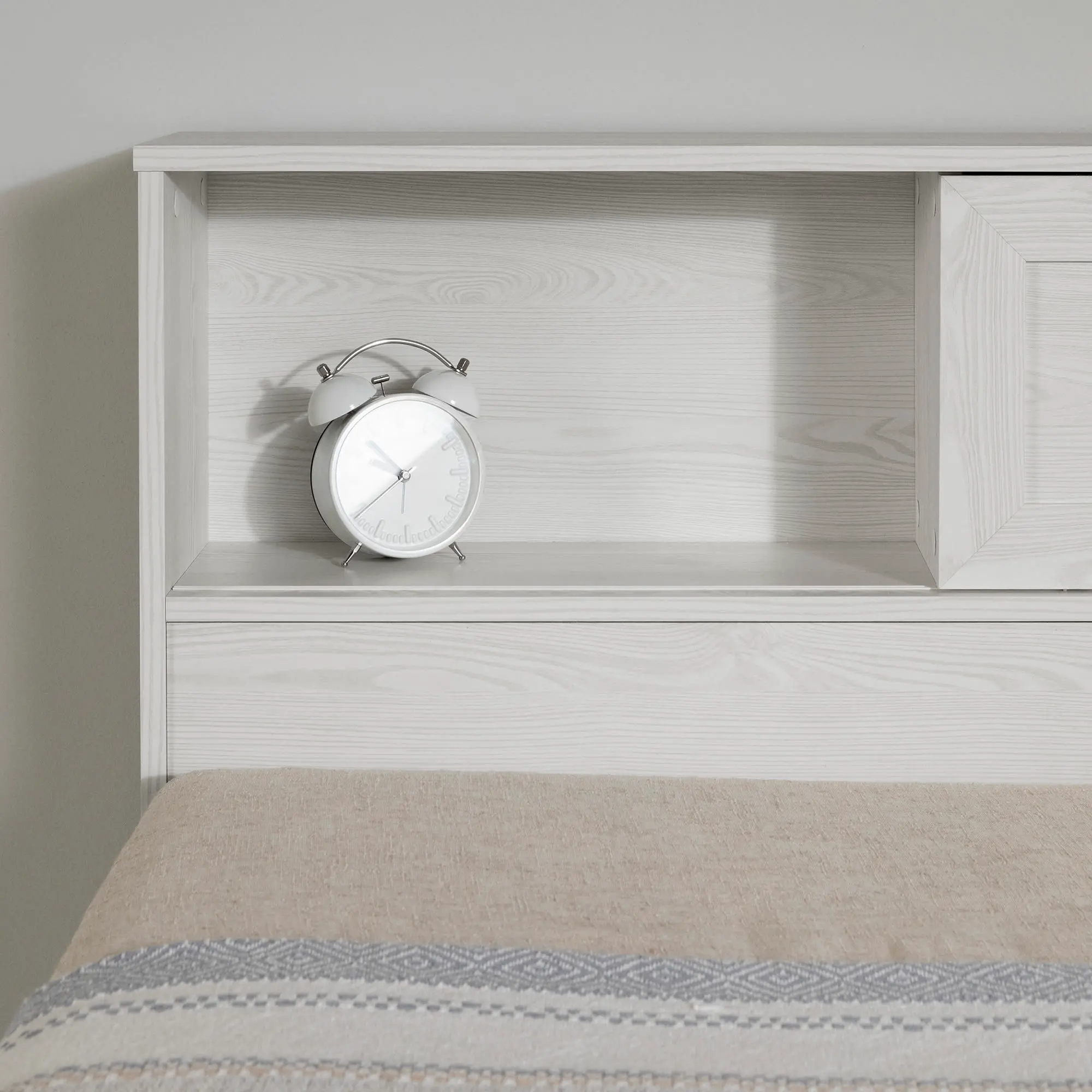 15433 Hazen White Twin Bookcase Headboard - South Shore-7