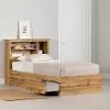 15485 Tassio Oak Twin Storage Bed with Headboard - South Shore