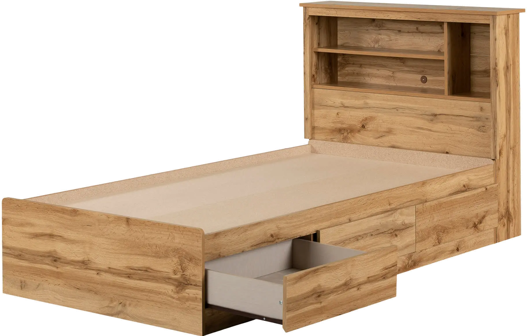15485 Tassio Oak Twin Storage Bed with Headboard - South Shore-1