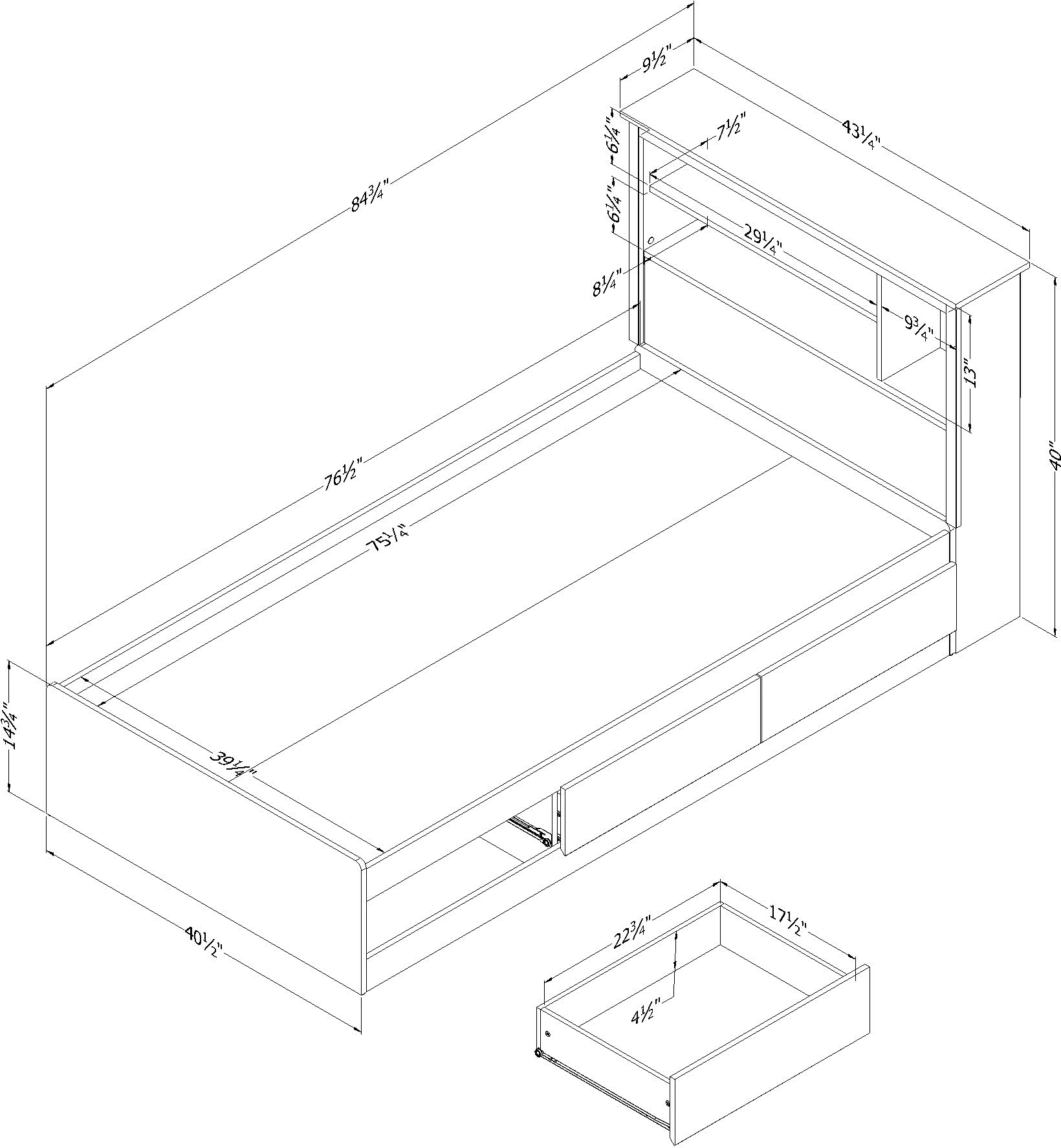 15485 Tassio Oak Twin Storage Bed with Headboard - South Shore-4