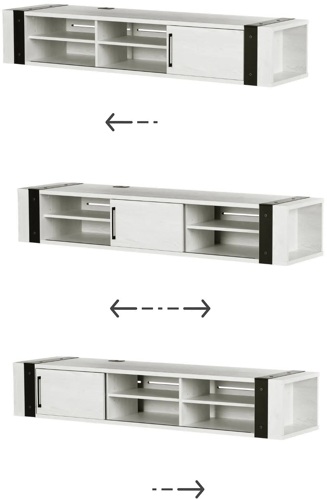 15527 Munich White Pine 68  Hanging TV Stand - South Shore-5