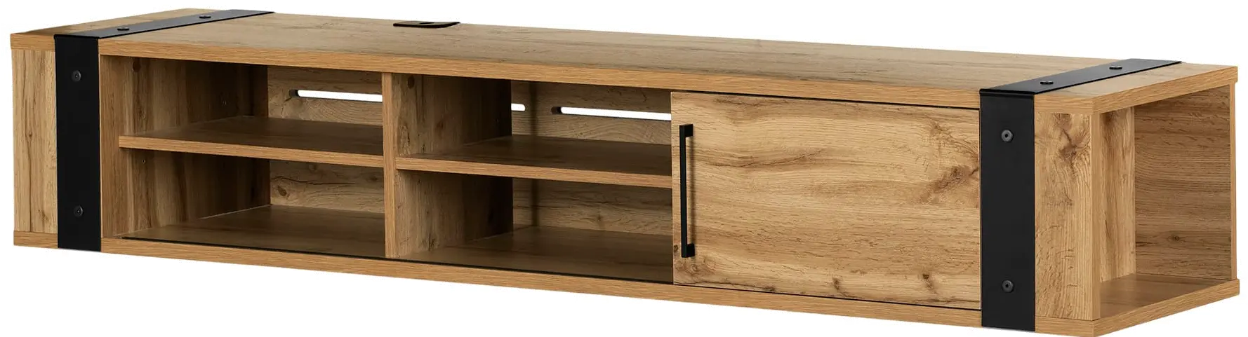 15528 Munich Oak 68  Hanging TV Stand - South Shore-1