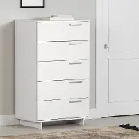15644 Cavalleri White 5-Drawer Chest - South Shore