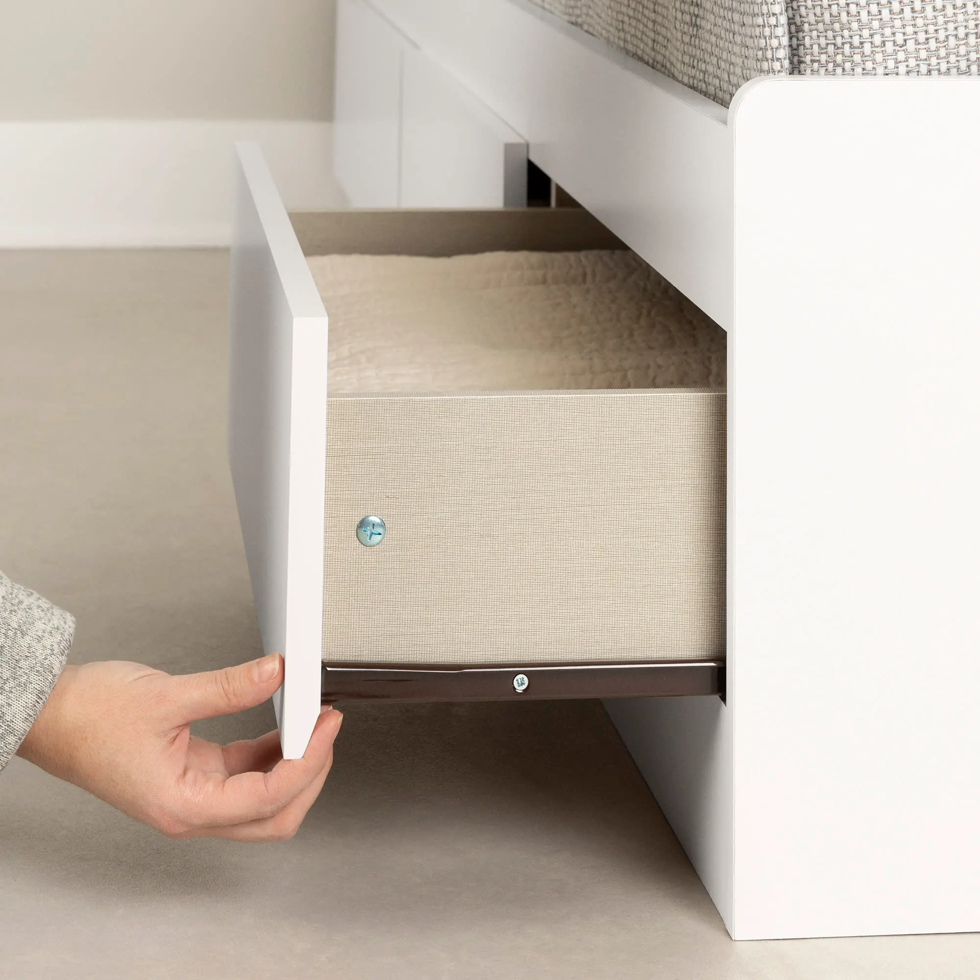 15668 Gramercy White Twin Bed and Headboard Set - South Shore-9