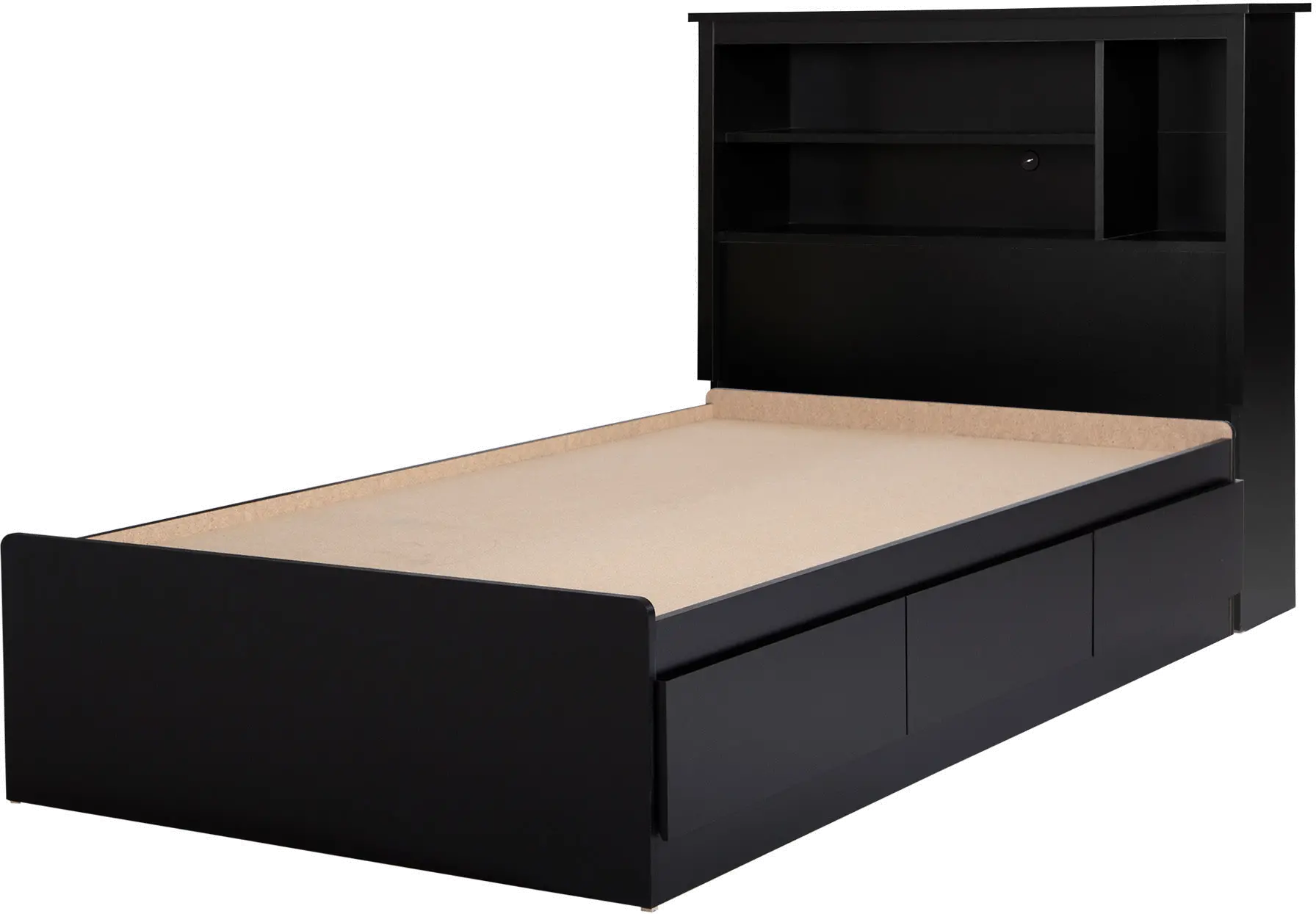 15671 Gramercy Black Twin Bed and Headboard Set - South Shore-3