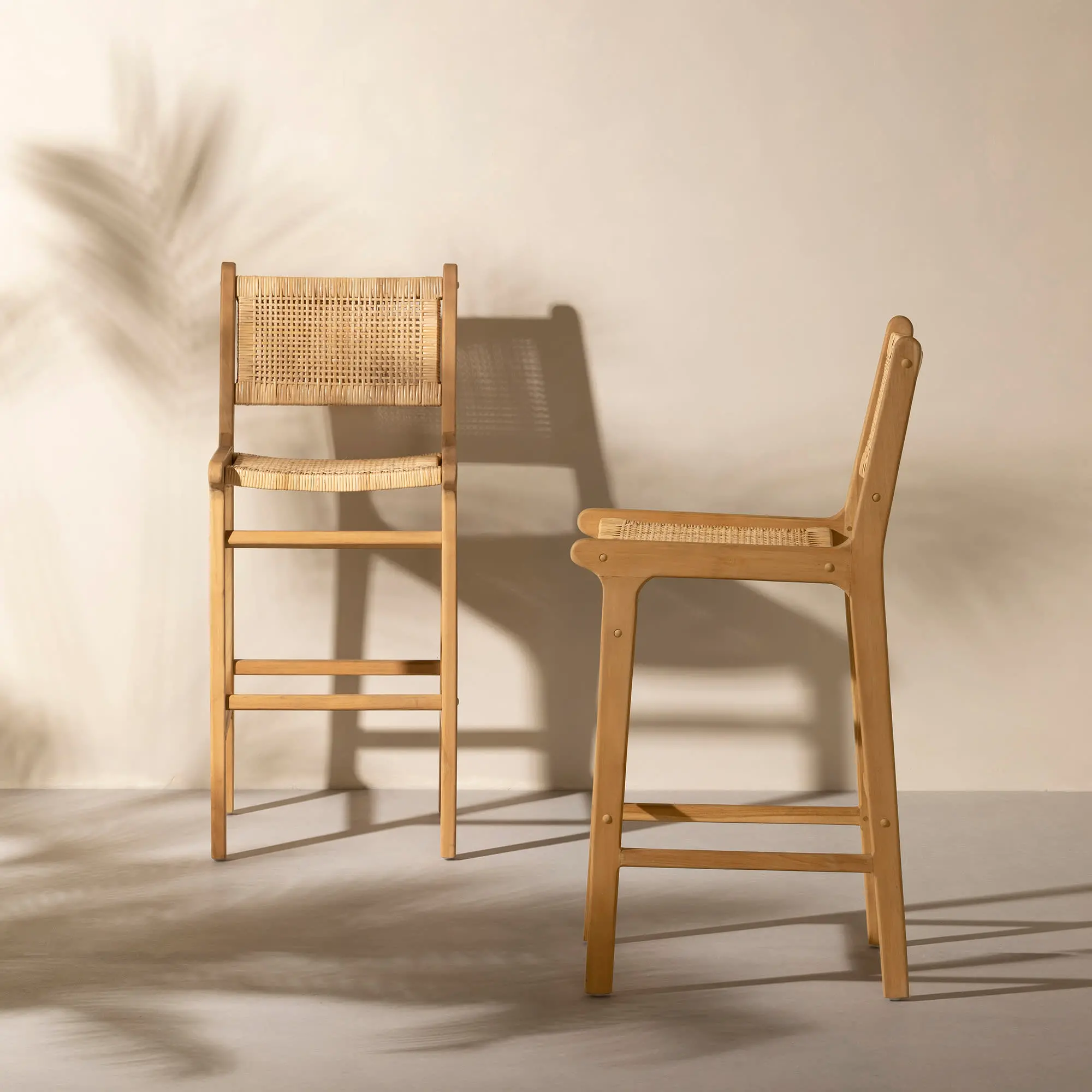 15745 Agave Rattan Bar Stool, Set of 2 - South Shore-2