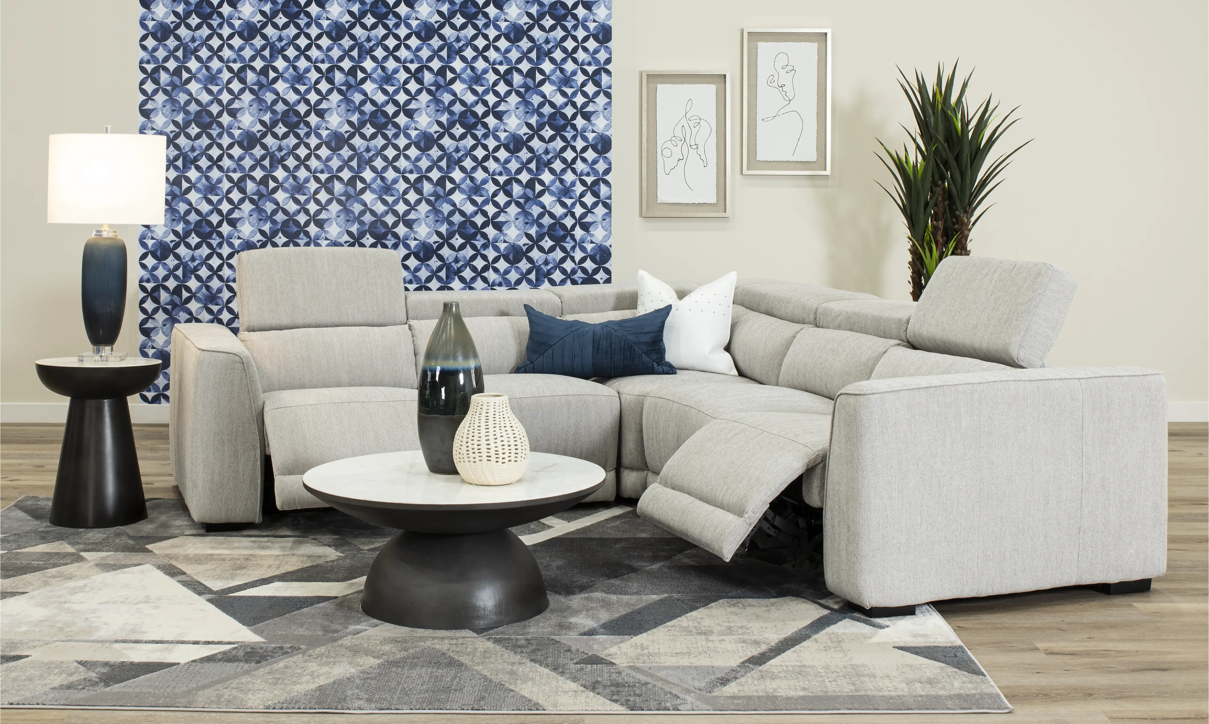 Noho Bisque 3-Piece Power Reclining Sectional-2