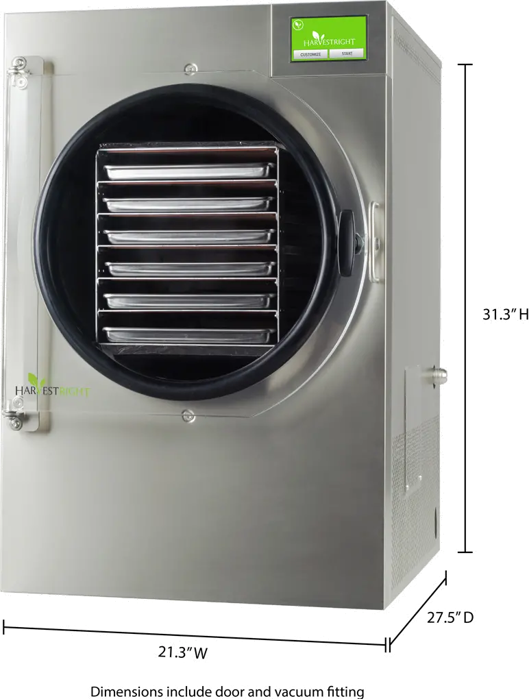 N-HRFDLSS Harvest Right Large 6-Tray Freeze Dryer - Stainless Steel-3