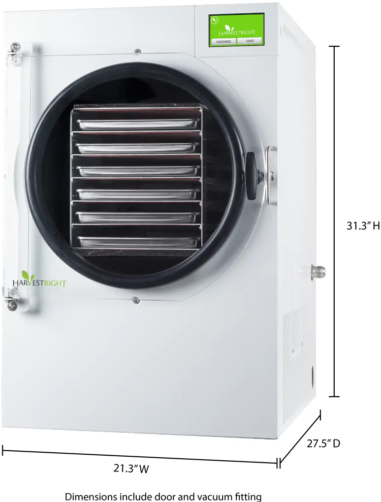 N-HRFDLWH Harvest Right Large 6-Tray Freeze Dryer - White-3