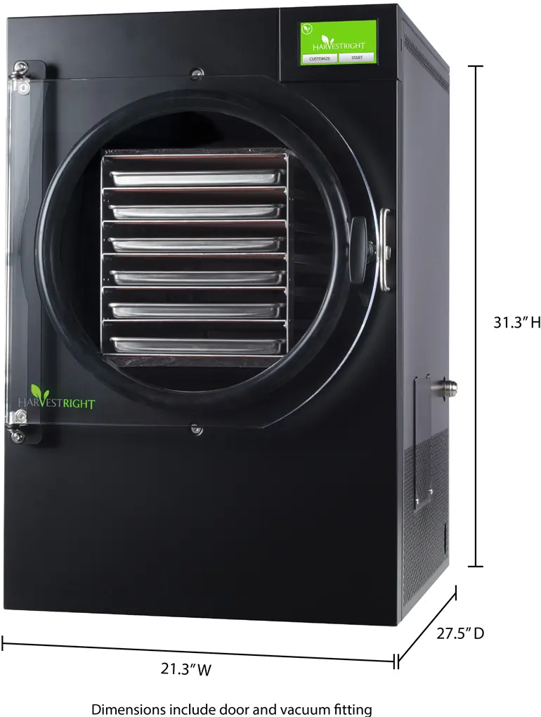 N-HRFDLBK Harvest Right Large 6-Tray Freeze Dryer - Black-3