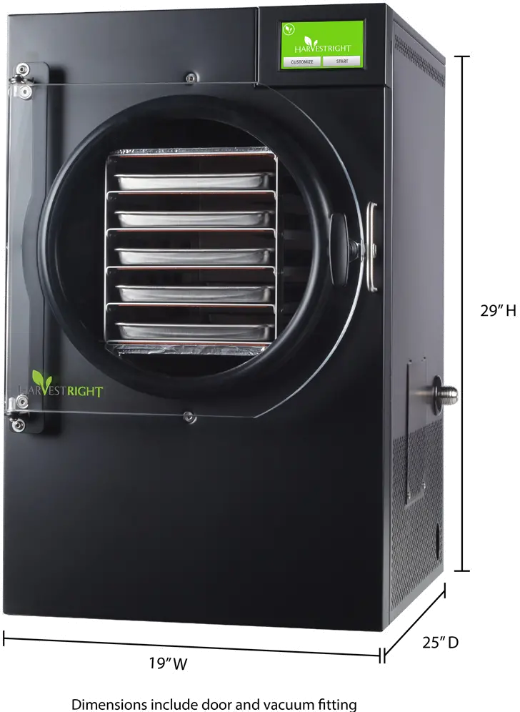 N-HRFDMBK Harvest Right Medium 5-Tray Freeze Dryer - Black-1