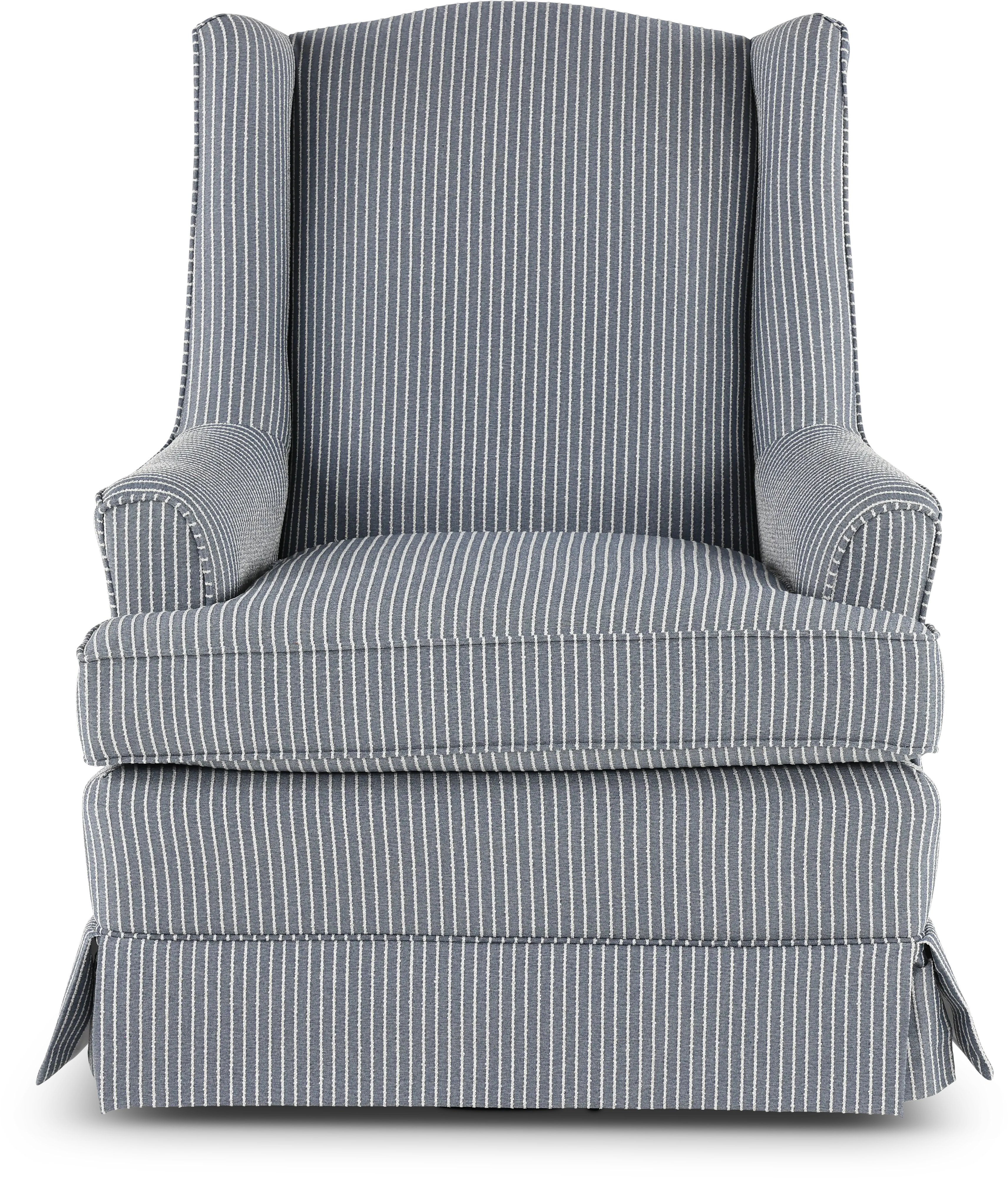 Natasha Chambray Swivel Glider-1