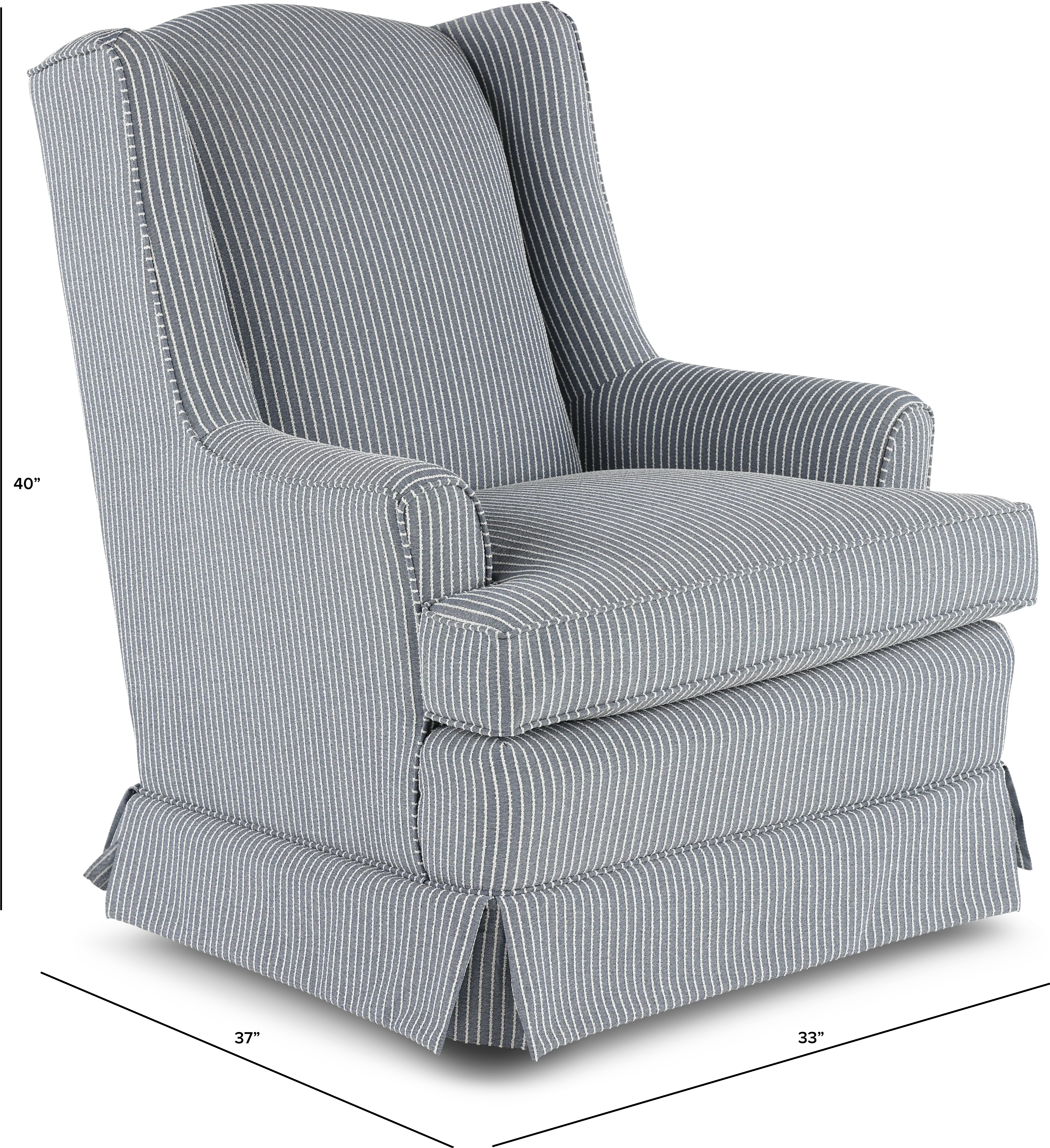 Natasha Chambray Swivel Glider-3