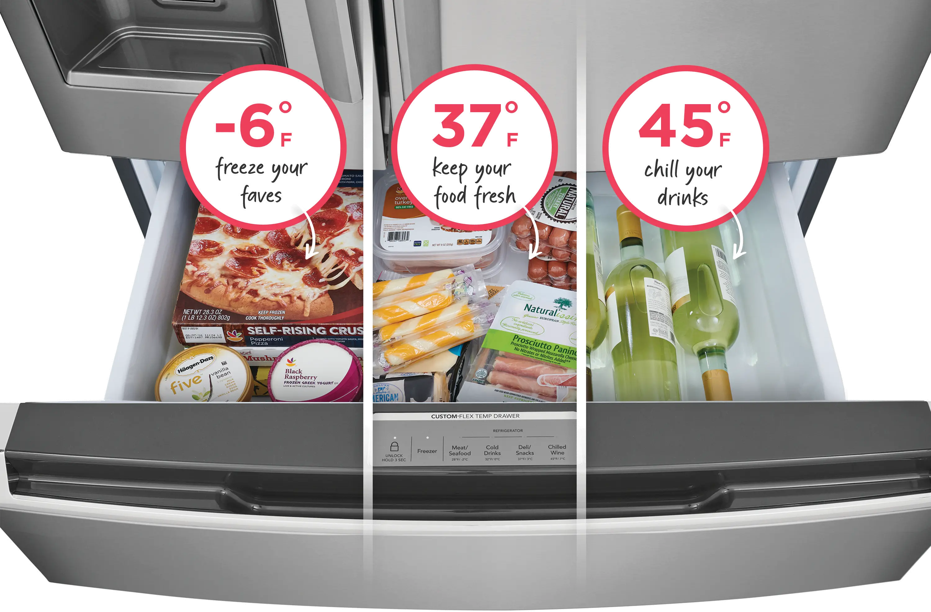 GRMN2872AF Frigidaire Gallery 27.2 Cu Ft French Door Refrigerator - Stainless Steel-7