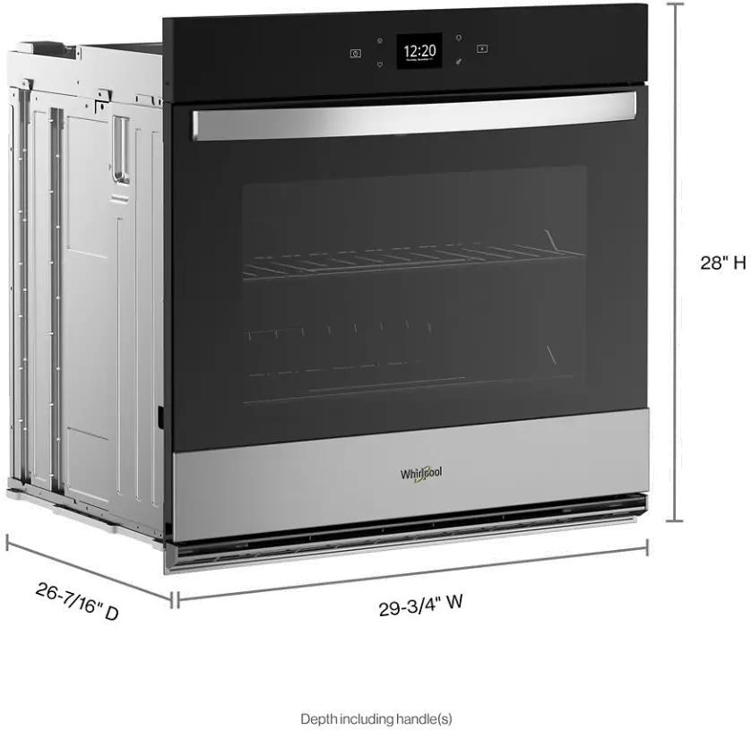 WOES5030LZ Whirlpool 30  Single Electric Wall Oven - Stainless Steel-6