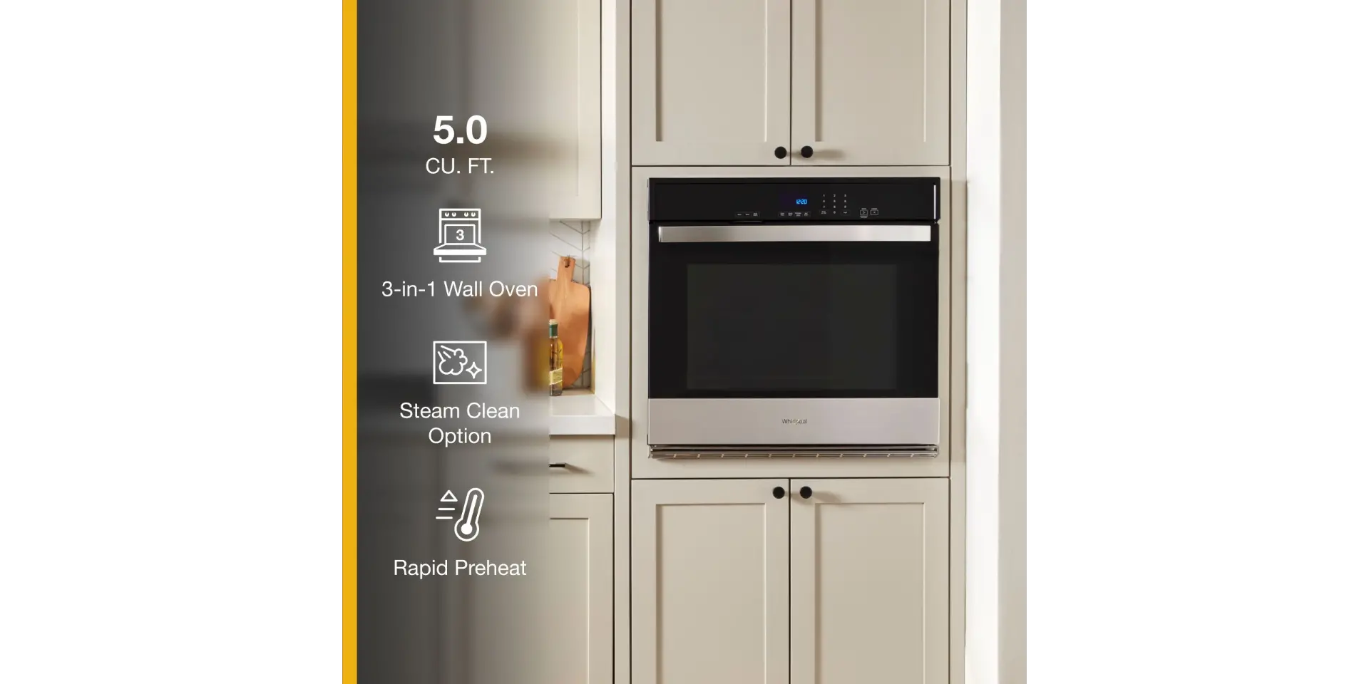 WOES3030LS Whirlpool 5.0 Cu Ft Single Wall Oven - Stainless Steel-3