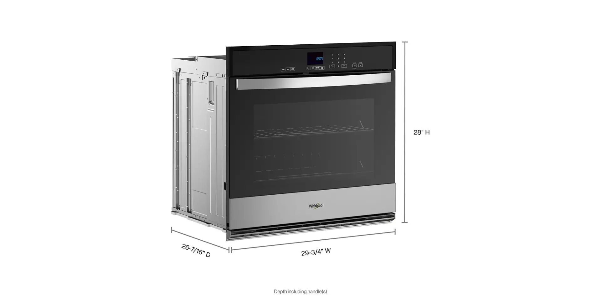 WOES3030LS Whirlpool 5.0 Cu Ft Single Wall Oven - Stainless Steel-4