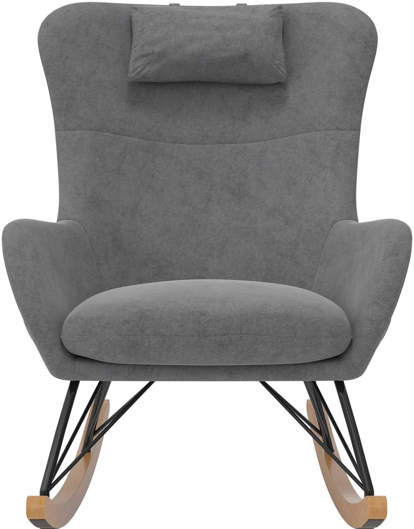 Margot Baby Relax Gray Rocker Chair-1
