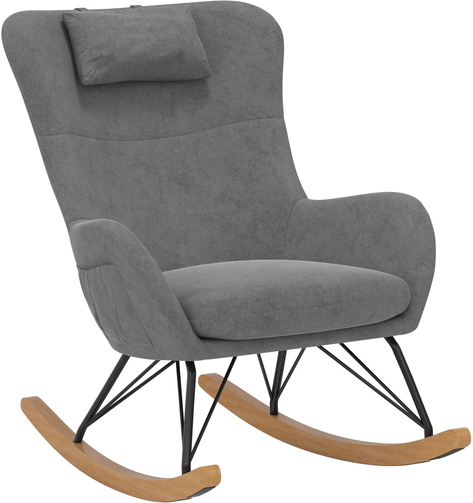 Margot Baby Relax Gray Rocker Chair-4