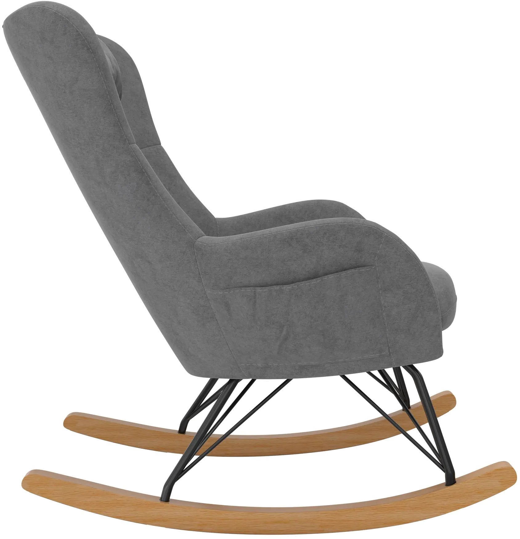 Margot Baby Relax Gray Rocker Chair-5