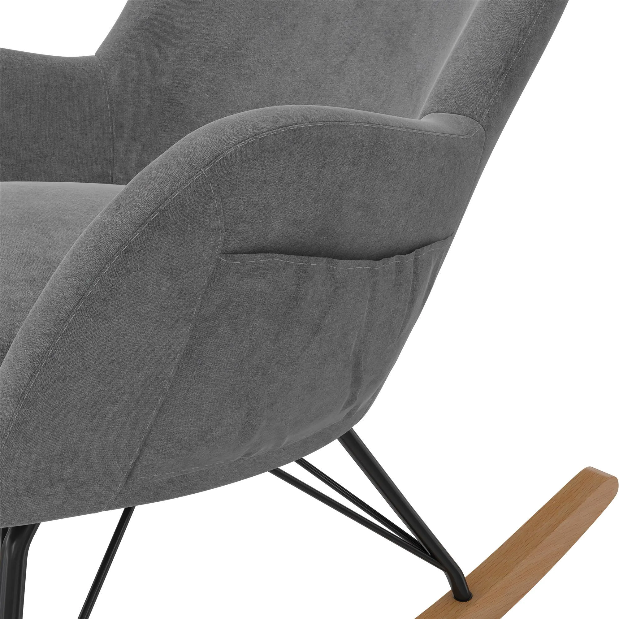 Margot Baby Relax Gray Rocker Chair-7