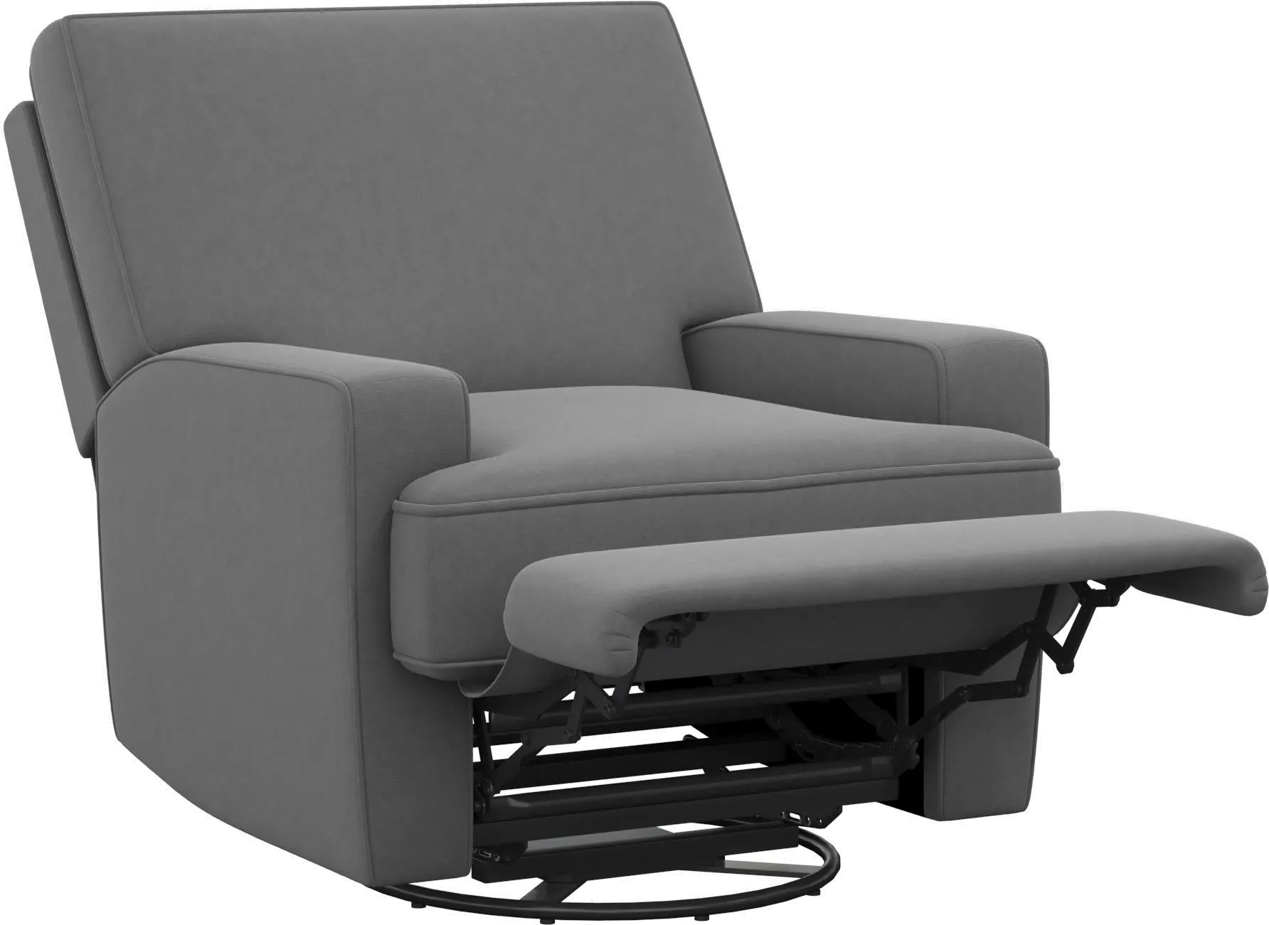 Rufus Baby Relax Dark Gray Swivel Glider Recliner Chair-5