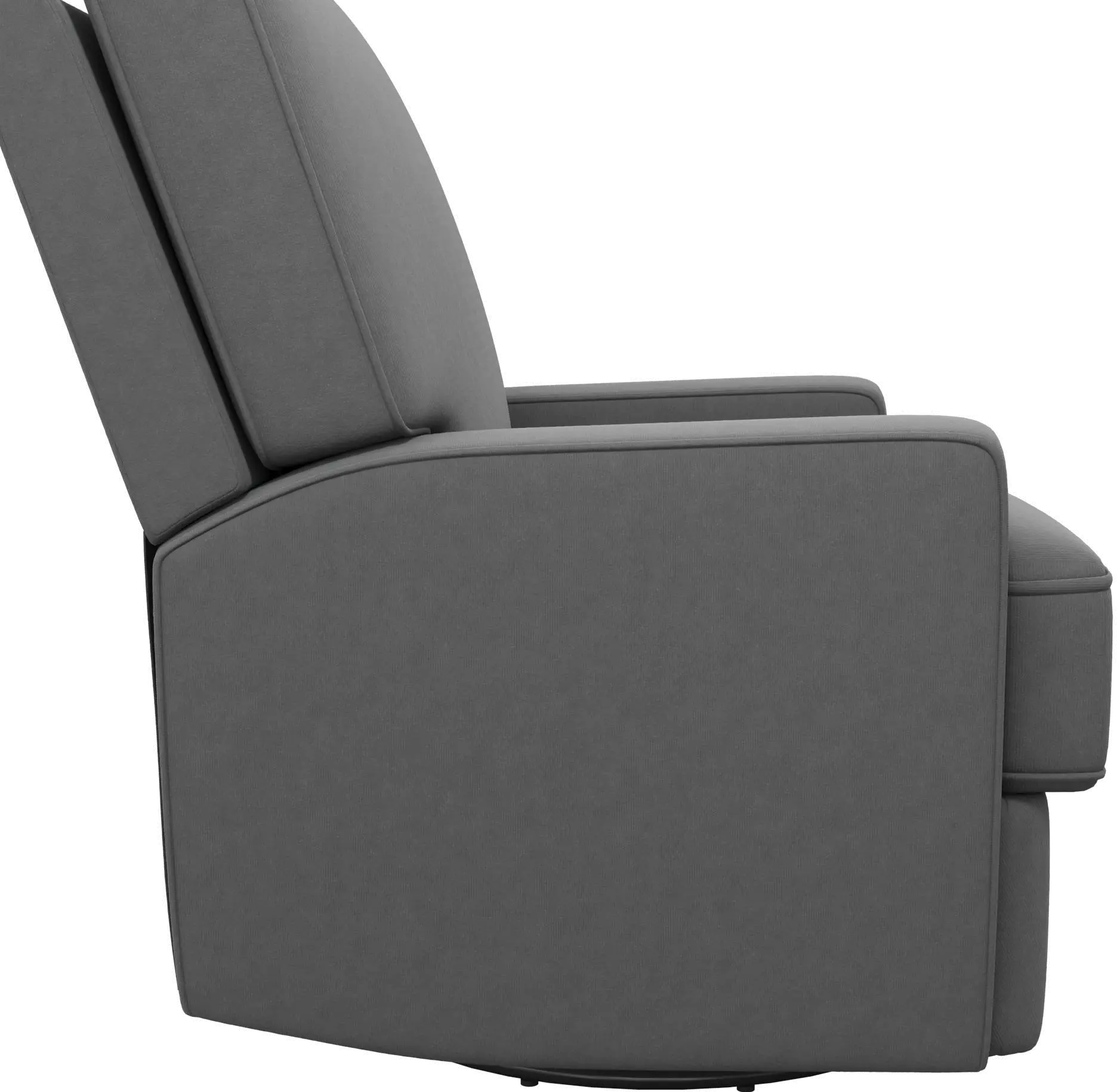 Rufus Baby Relax Dark Gray Swivel Glider Recliner Chair-6