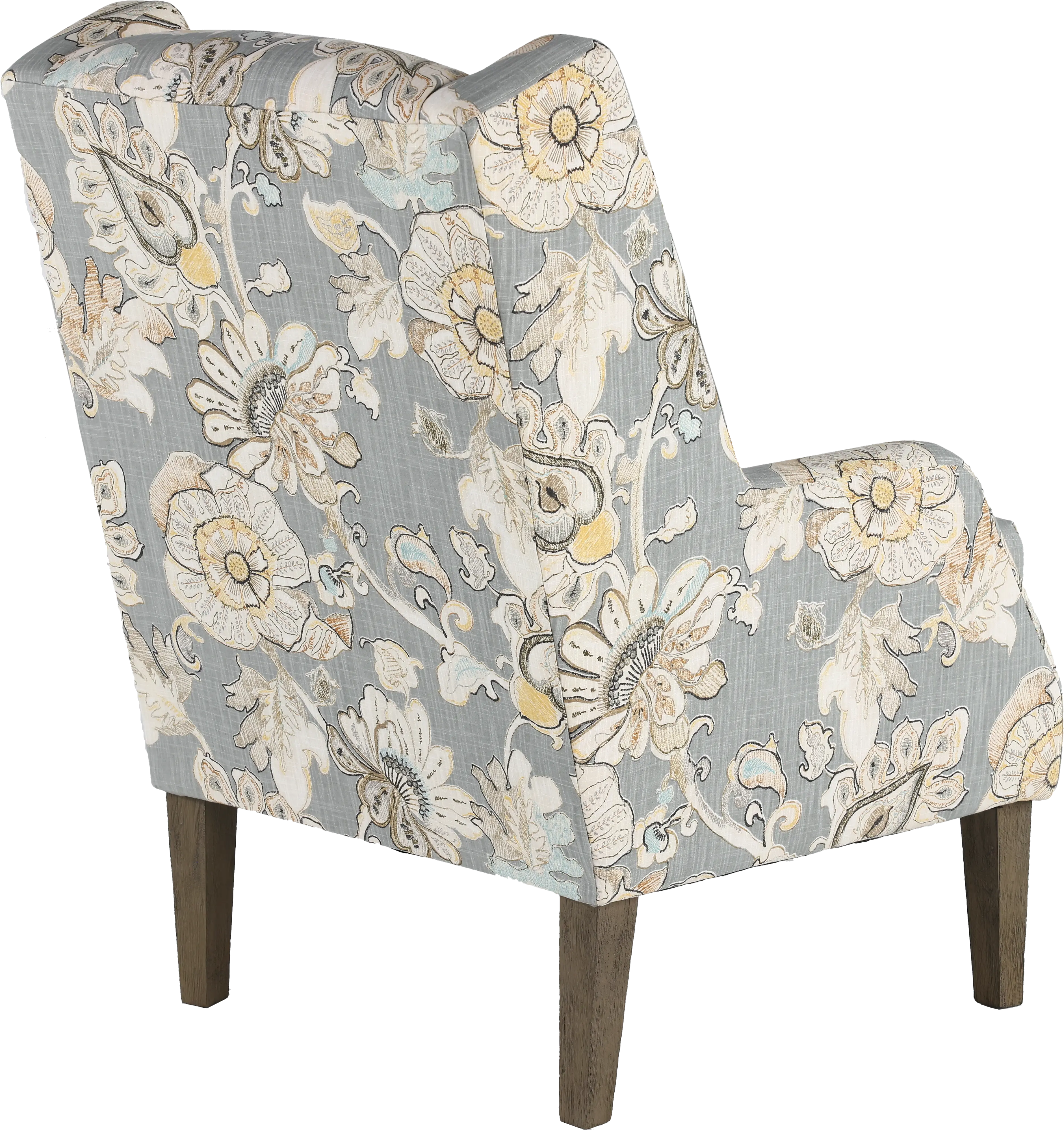 Whimsey Granite Floral Wing Chair-6