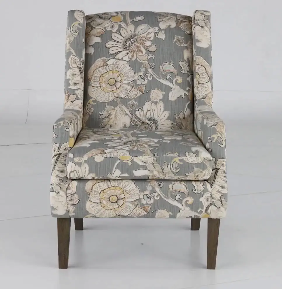 Whimsey Granite Floral Wing Chair-7