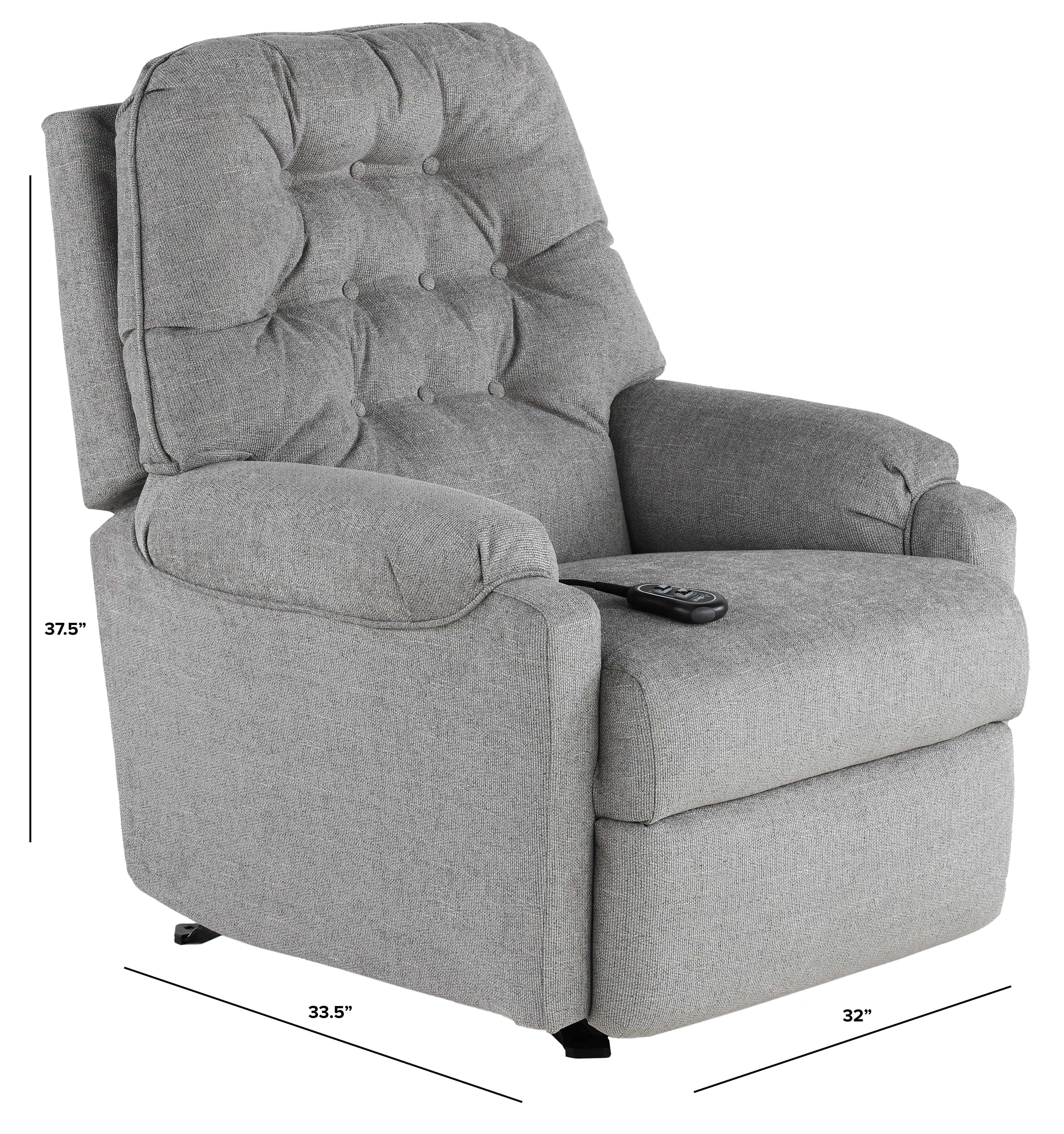 Sondra Pewter Gray Power Recliner-3