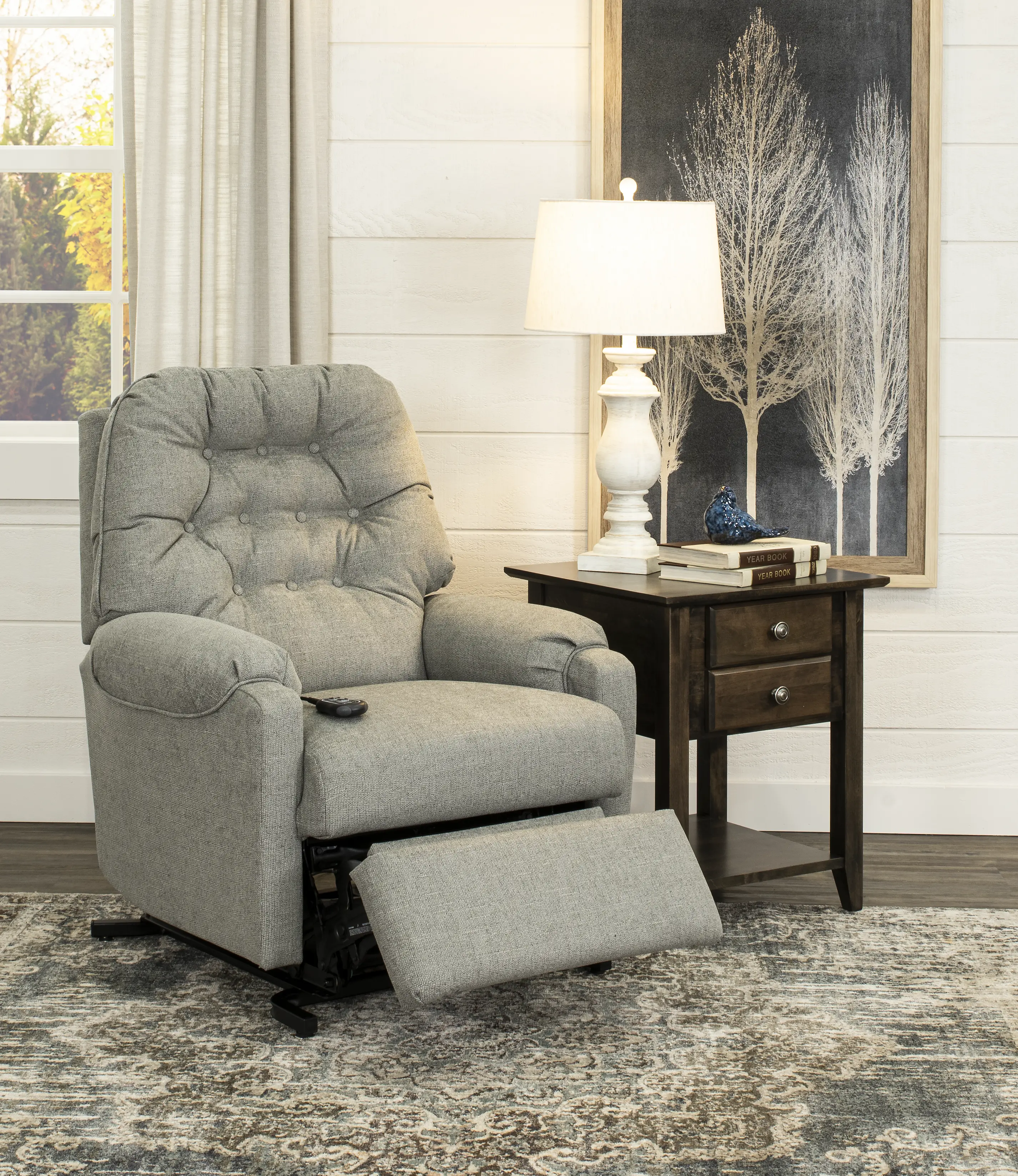 Sondra Pewter Gray Power Reclining Lift Chair-2