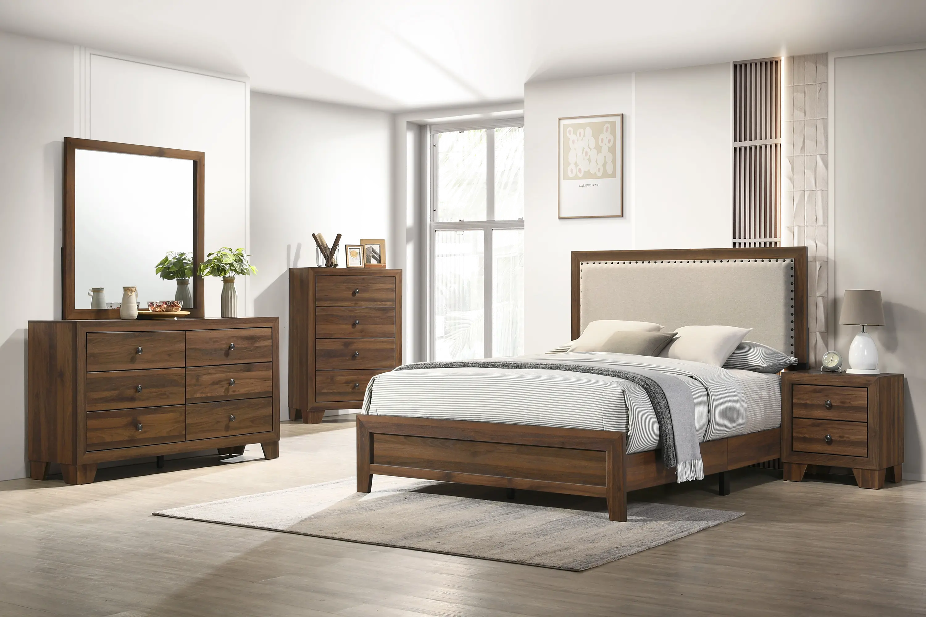 Millie Brown Queen Bed-3