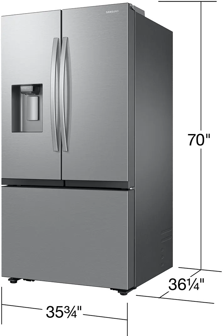 RF32CG5400SR Samsung 31 cu ft Mega Capacity French Door Refrigerator - Stainless Steel-3